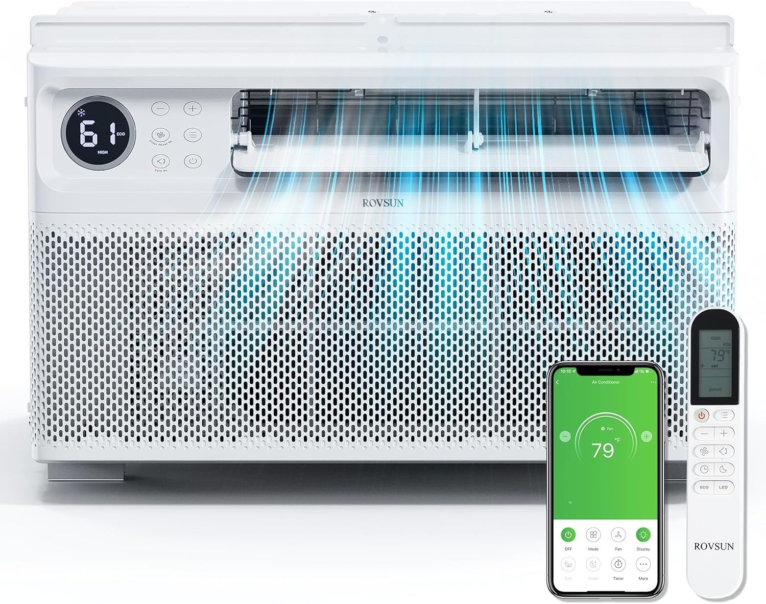 10000 BTU WiFi Inverter Window Air Conditioner Window Cools up to 450 sq.ft