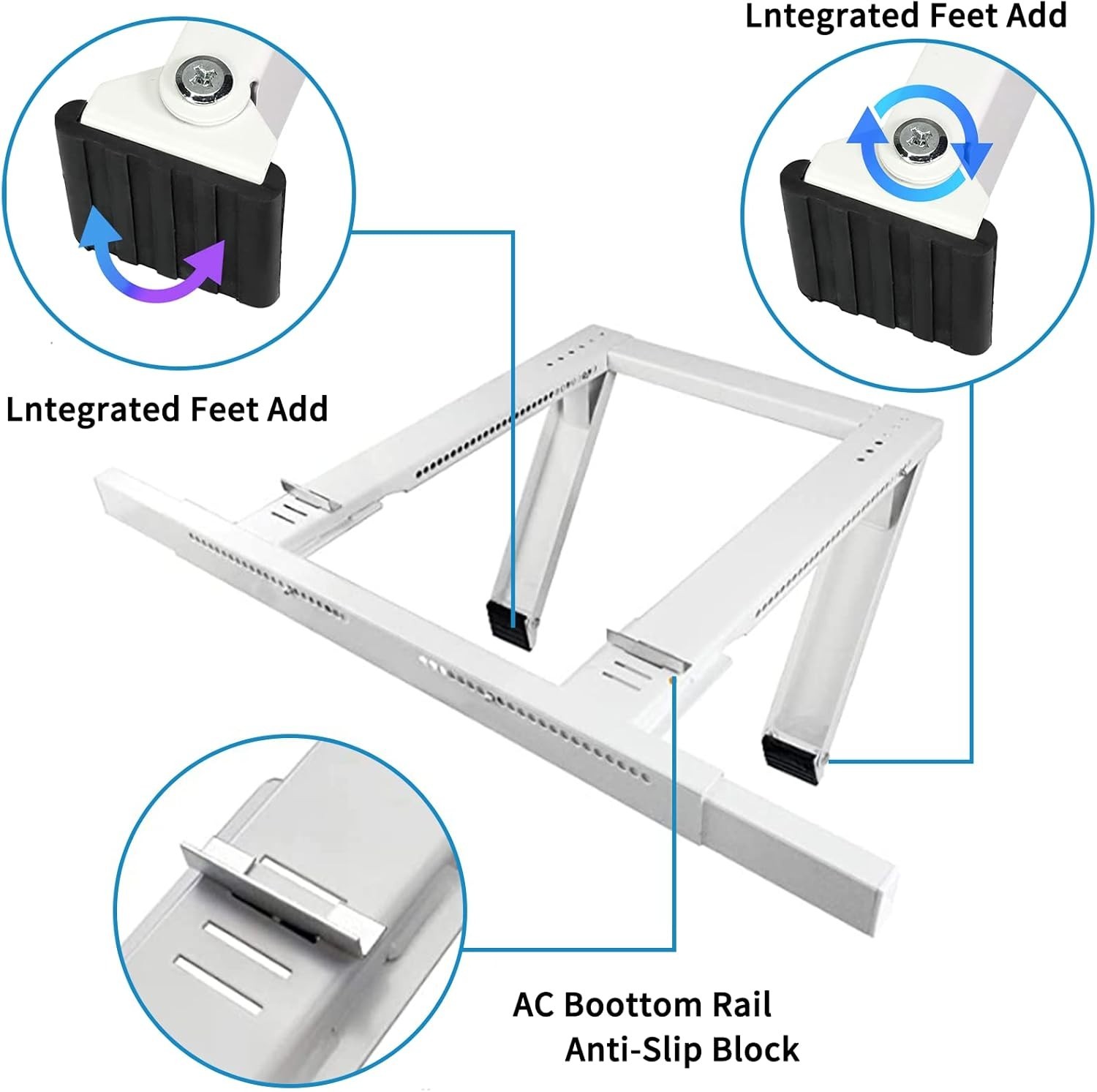 Adjustable AC Bracket for Windows – No Drill Installs, Up to 200 lbs Capacity