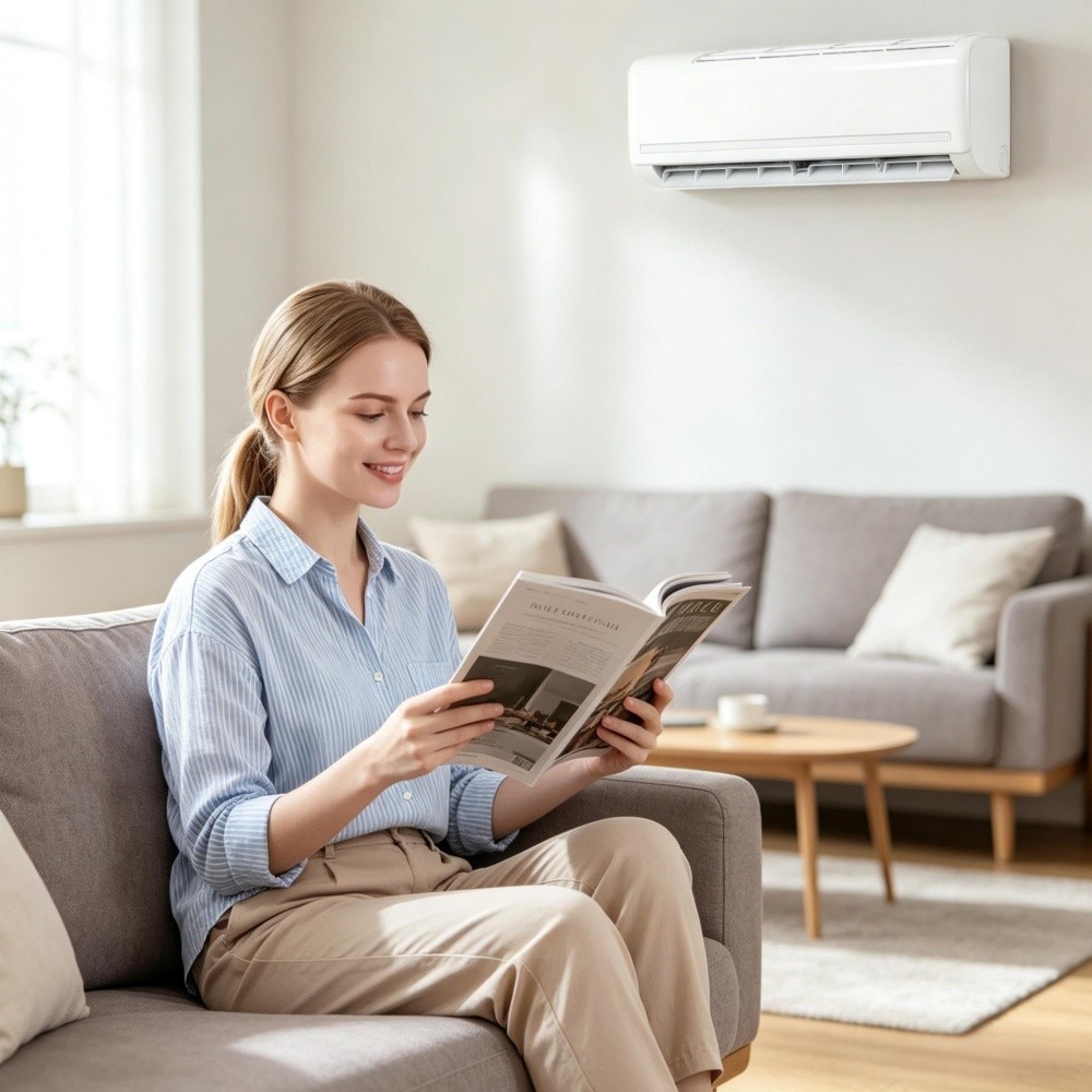 Mini Split AC 18000 BTU Cooling Heating 1250 Sq Ft SEER2 19 R32 230V White