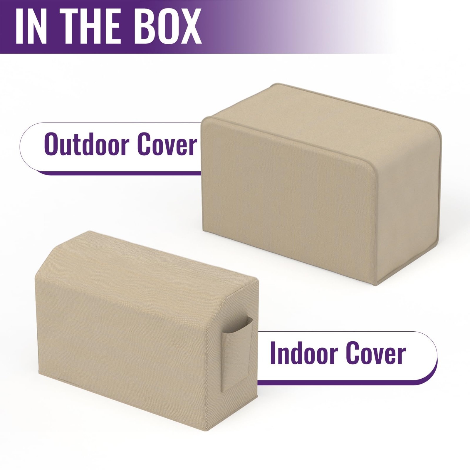 Universal Window Air Conditioner Cover Kit for U-Shaped ACs – Indoor/Outdoor, Fi