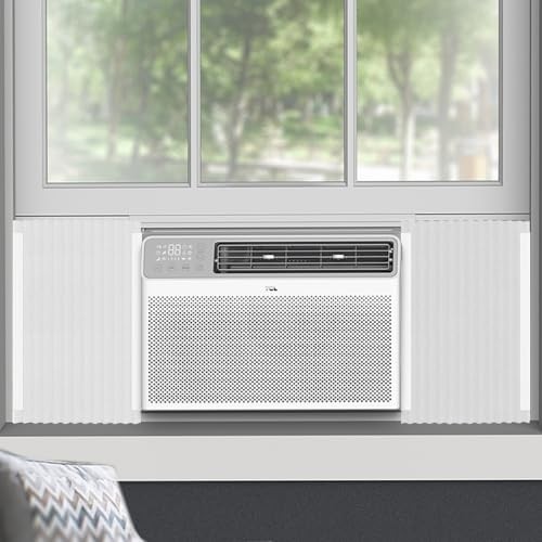 Window Air Conditioner,Side Insulated Foam Panel, Summer/Winter Heat and Draft