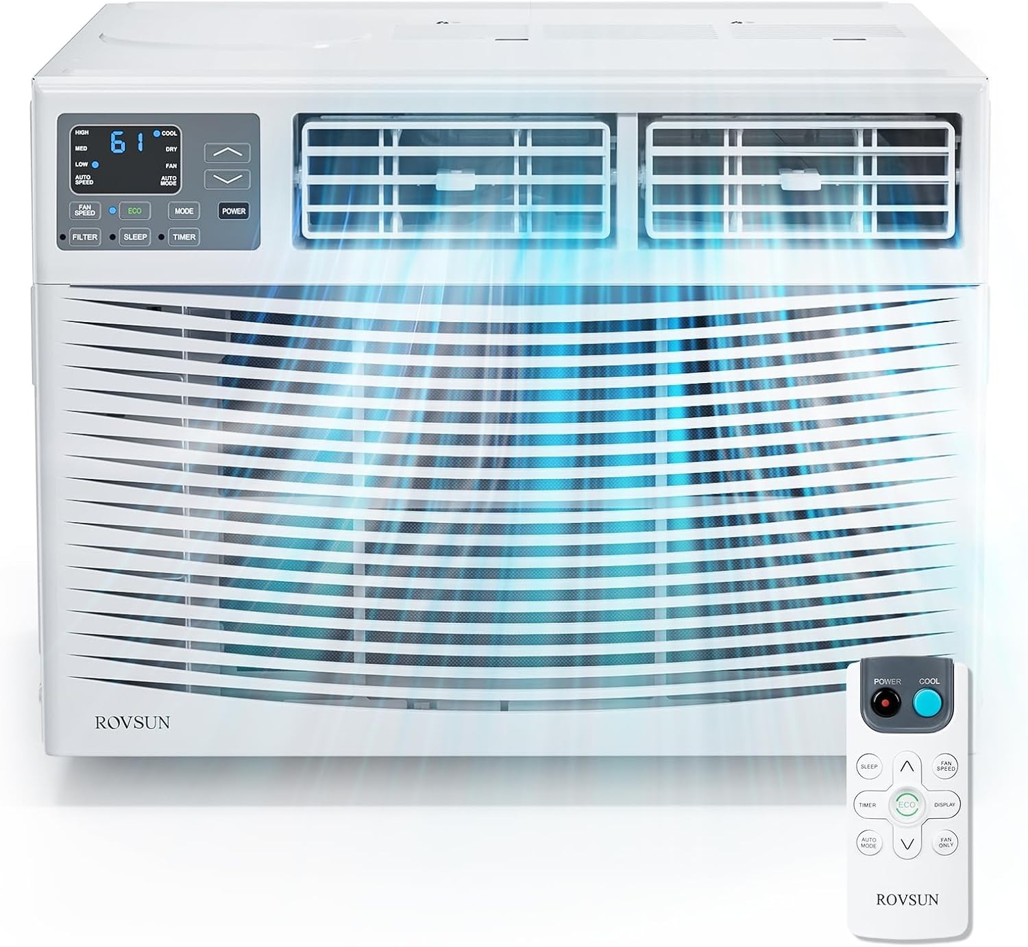 24000 BTU Window Air Conditioner, AC Window Unit w/Remote, Wifi, to 1500 sp.ft