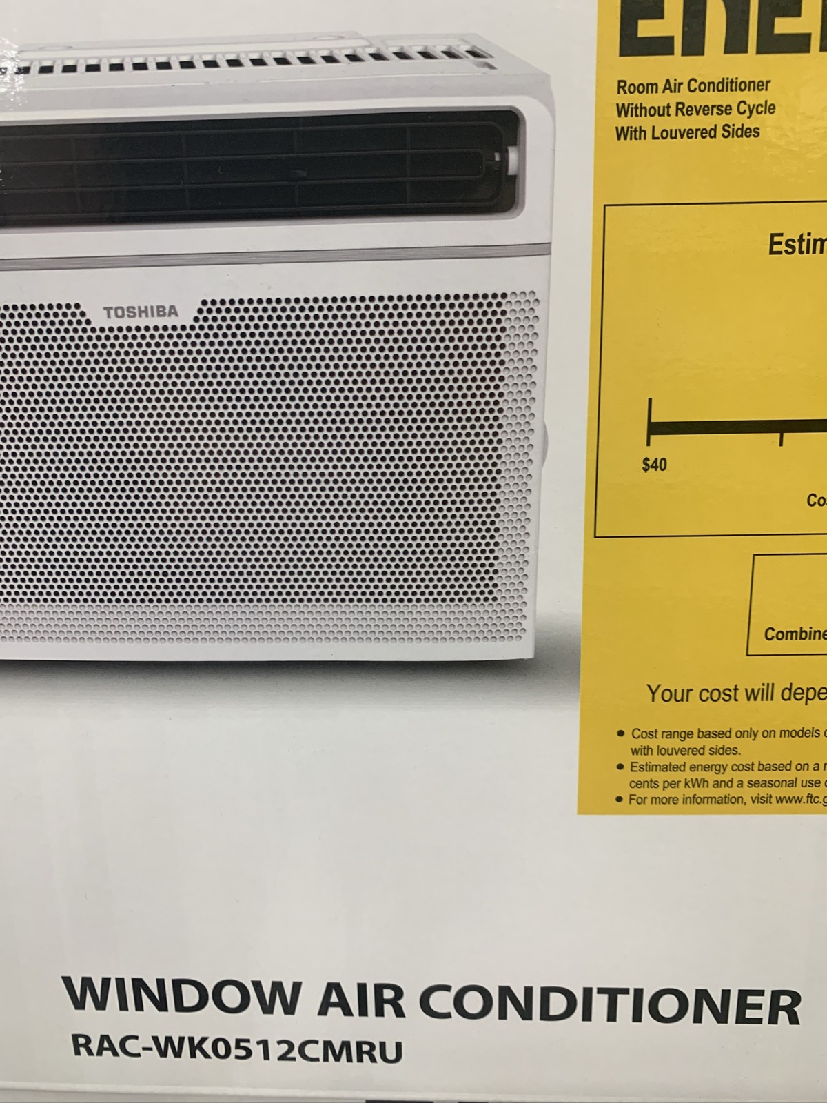 Toshiba 5000 BTU 115V Window AC RAC-WK0512CMRU White