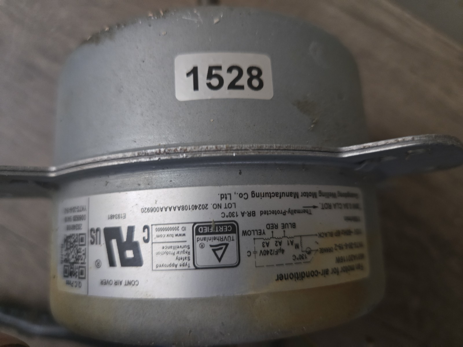 YKTS-20-6-2 Air Conditioner Fan Motor – Removed from LG LW5023 Window AC