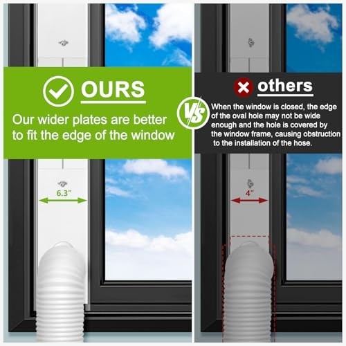 Portable AC Window Vent Kit 17-61 Inch Adjustable Seal for Sliding Windows