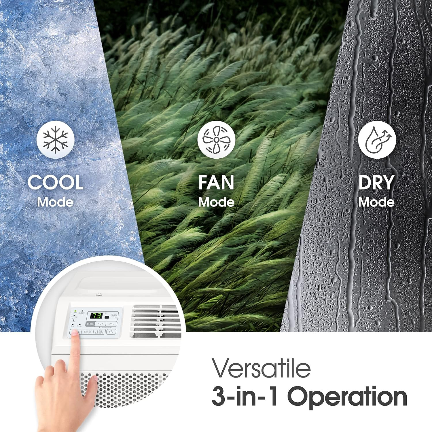 LG 5800 BTU Window Air Conditioners [2023 New] Remote Control Ultra-Quiet Compac