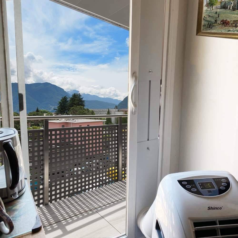 Portable Sliding Door Air Conditioner Kit, New Upgrade Door AC KIT, Adjustable A