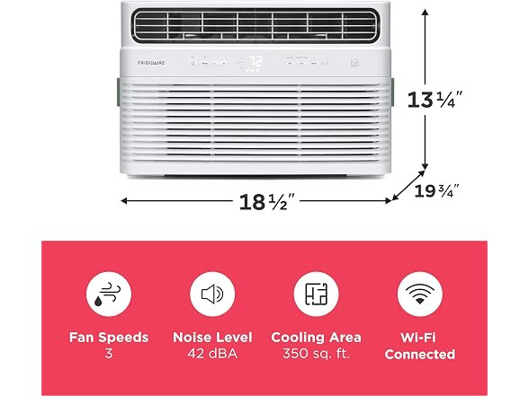 Frigidaire 8,000 BTU Smart Inverter Window Air Conditioner WiFi Energy Star Cert