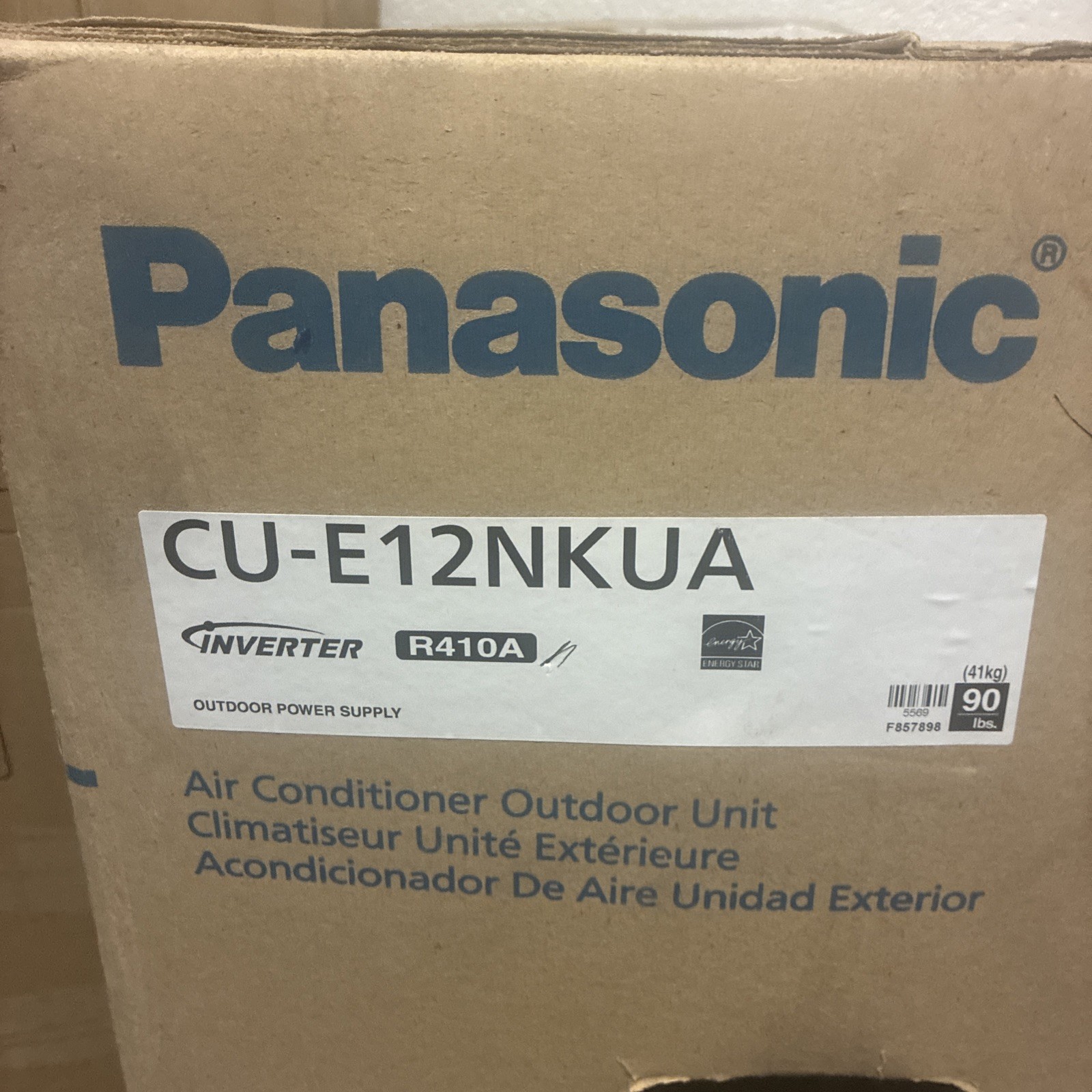 Panasonic CU-E12NKUA Air Conditioner Mini Split Outdoor Unit