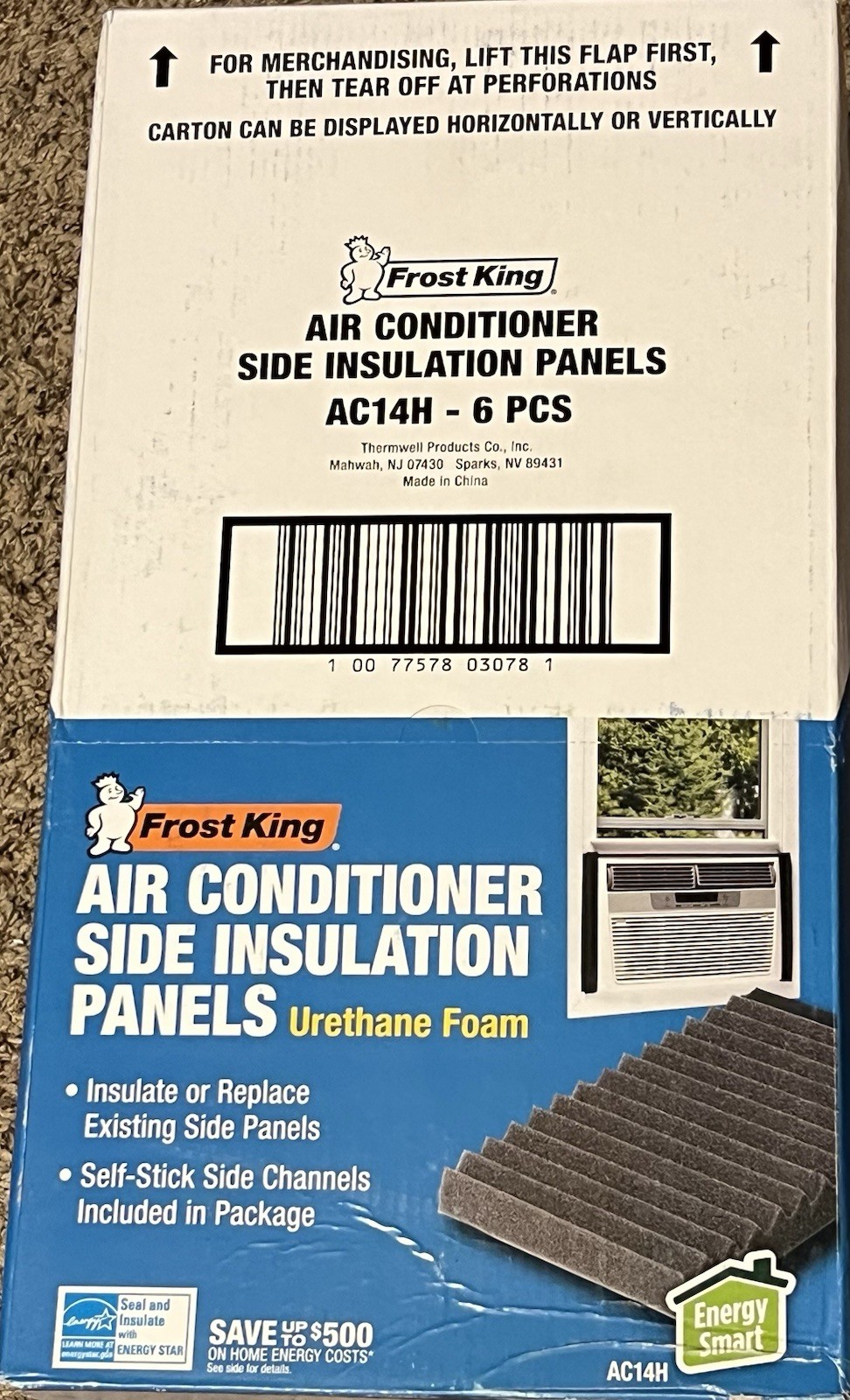 Frost King Foam Side Insulation Panels for Window Air Conditioner – AC14H