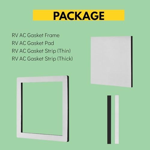 4”x4” RV Air Conditioner Gasket Replacement, One-Piece RV AC Gasket and Seal 1