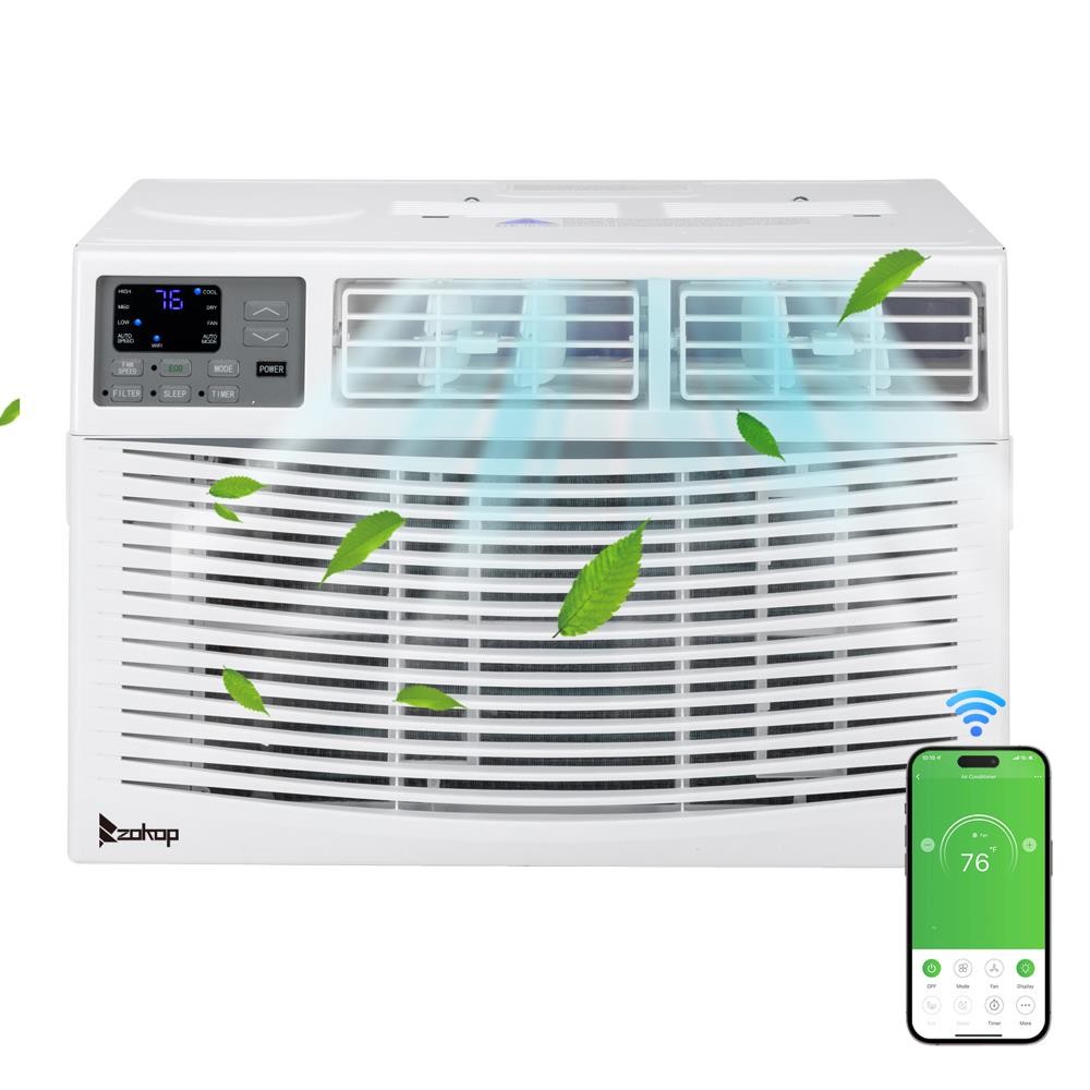 Zokop 5000 BTU – 15000 BTU Window Air Conditioner Dehumidifier Fan AC 6 Model