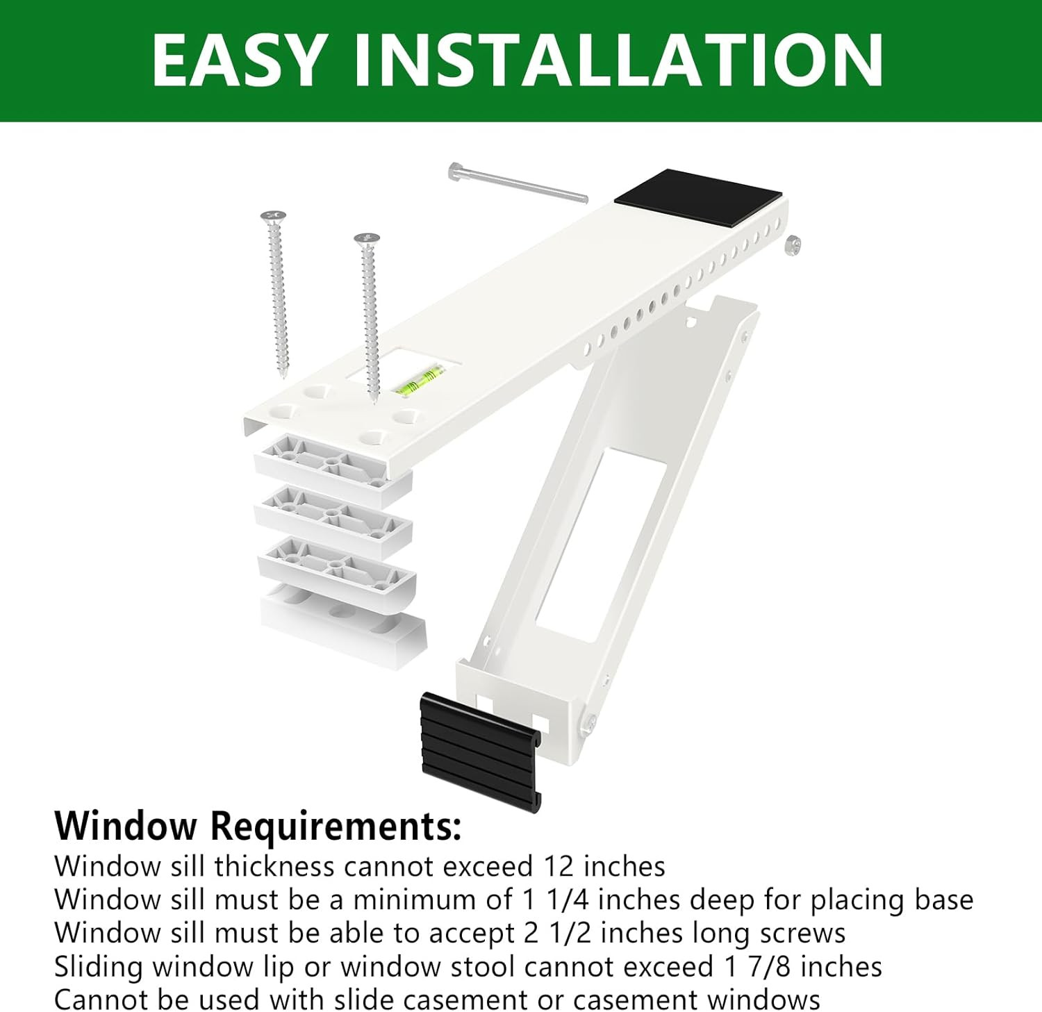 Window Air Conditioner Support Bracket,Universal AC Support Bracket Heavy Duty,