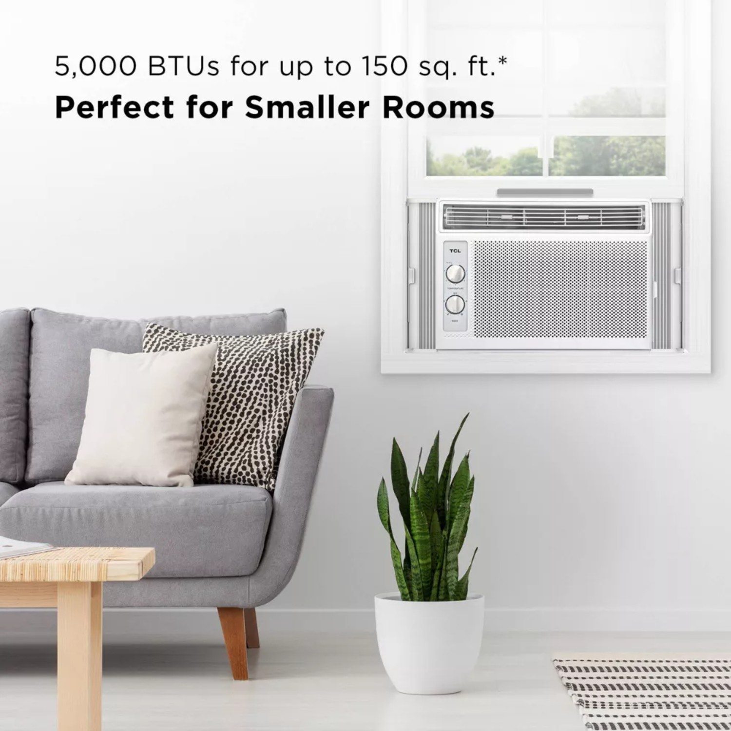 TCL H5W33M 150 Sq. Ft. 5,000 BTU Window Air Conditioner with Mechanical Controls