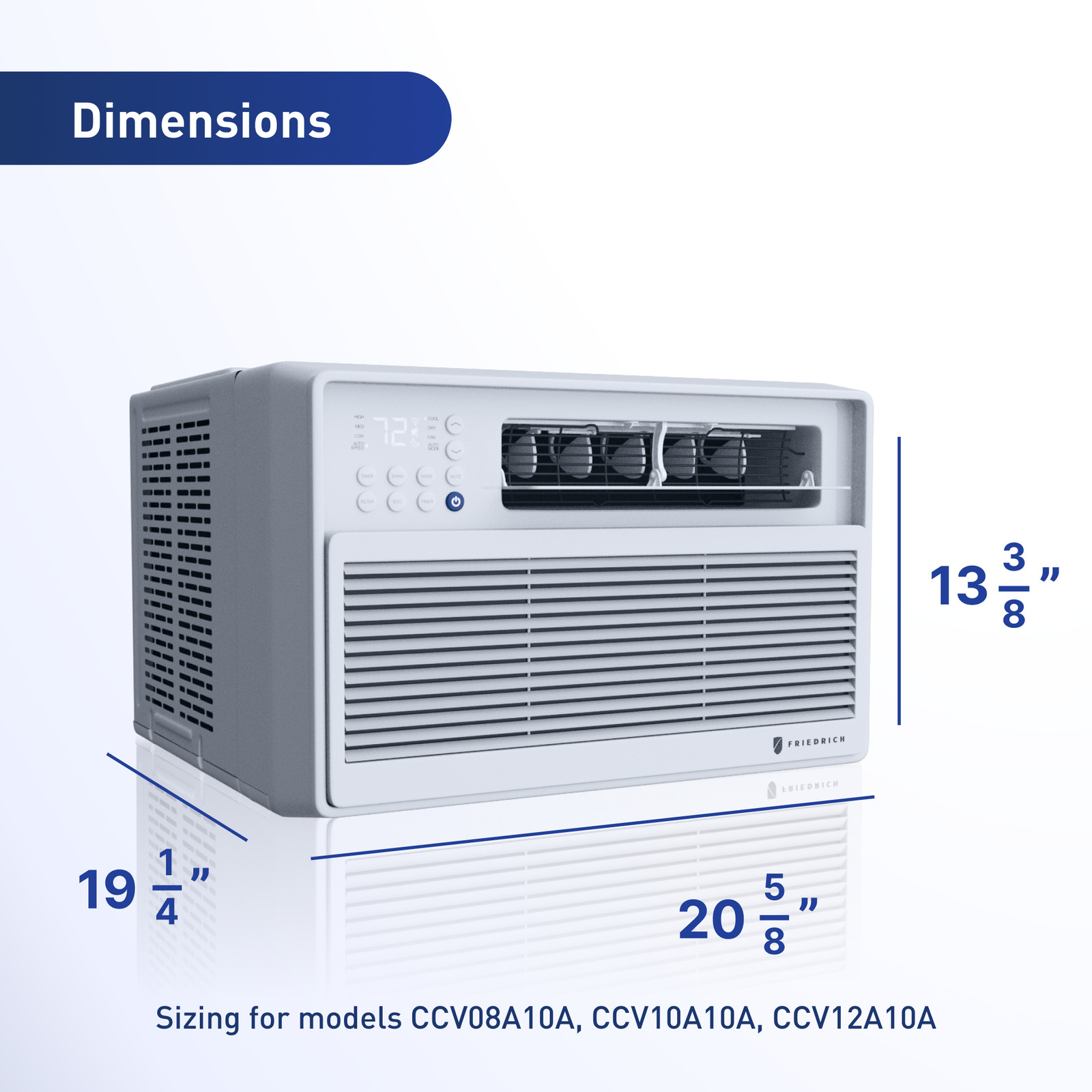 Friedrich Chill Premier Inverter Thru-Wall AC 18,000 – 24,000 BTU 208/230V