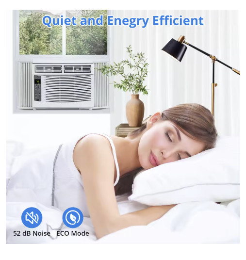 6000 BTU Air Conditioner Remote App Control Window AC Unit