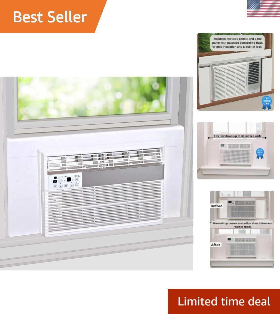 Surround Insulation Panels for Window AC Units – Protect -Round