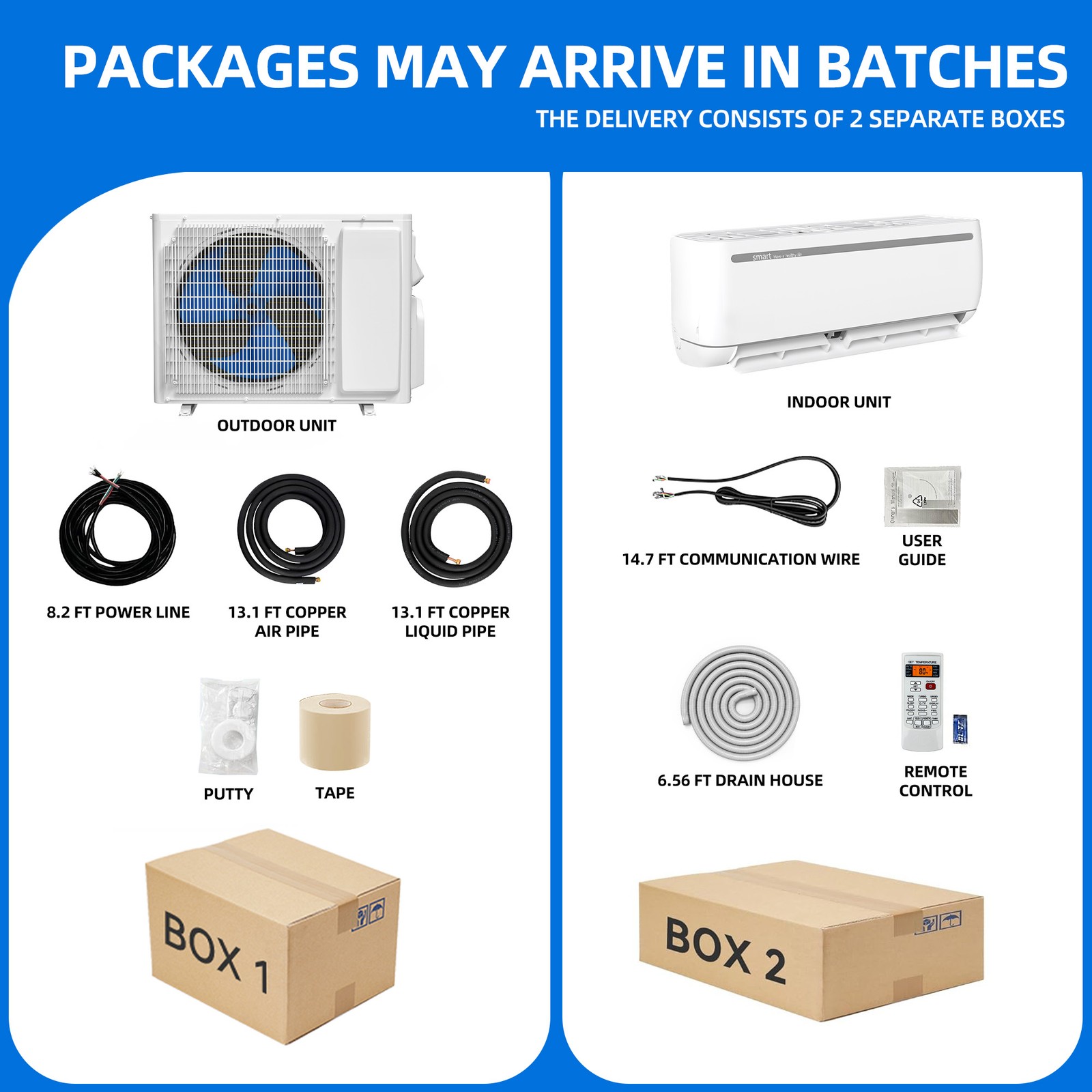9000 BTU Mini Split AC Perfect for 450 Sq. Ft.Heat 19 SEER2 110V Air Conditioner