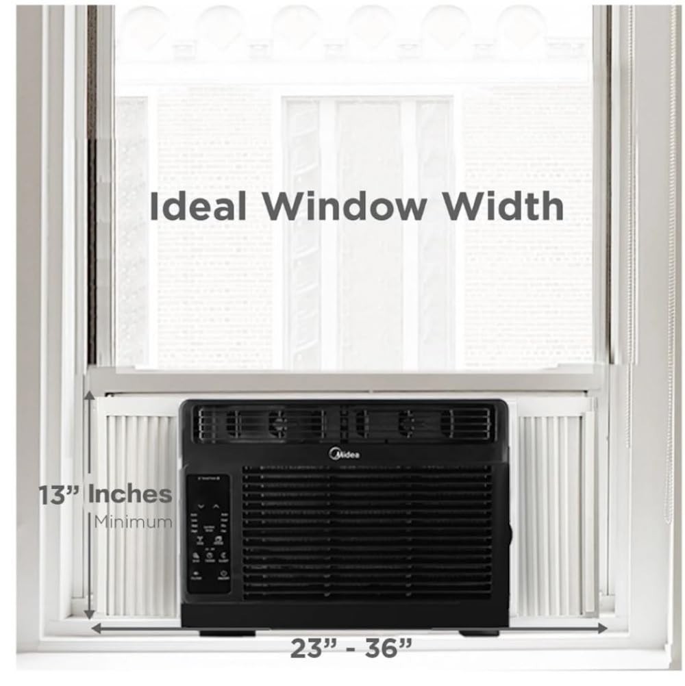 Midea MAW05R1WBL-T 5000 BTU Window Air Conditioner w/ Remote Black