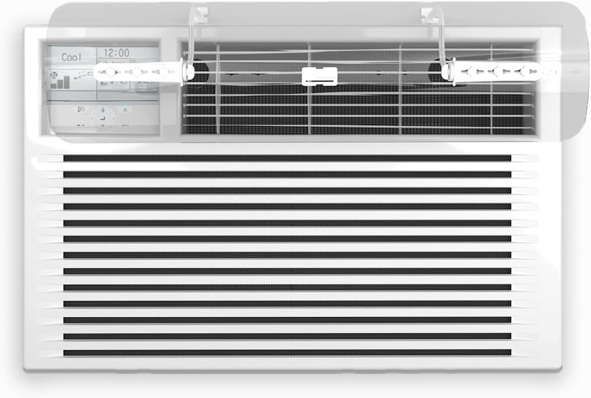 Window AC Air Deflector – 24″ Length for TOP VENT Window Units ONLY – Transparen