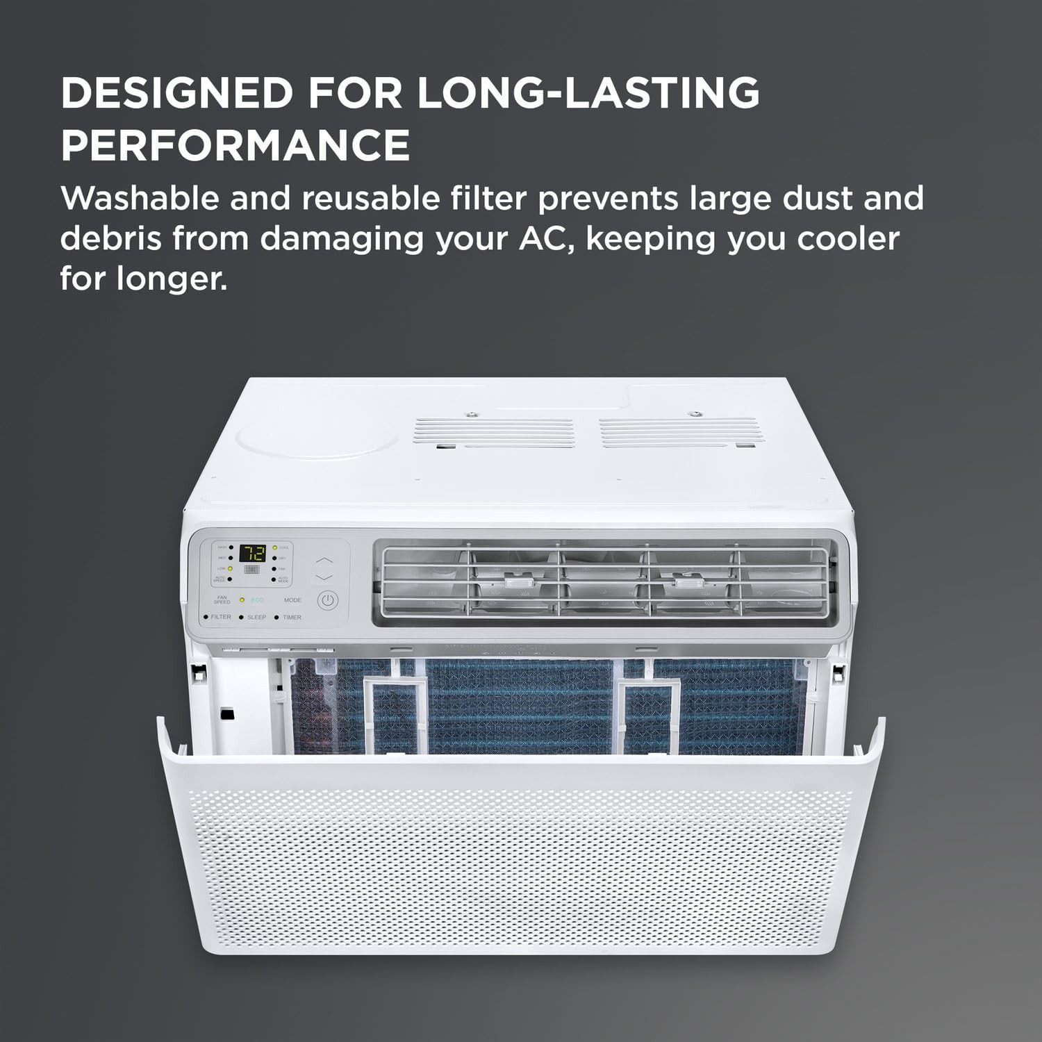 H14W35W 14,000 BTU Smart Window Air Conditioner, AC Unit, Fan & Dehumidifier, 70