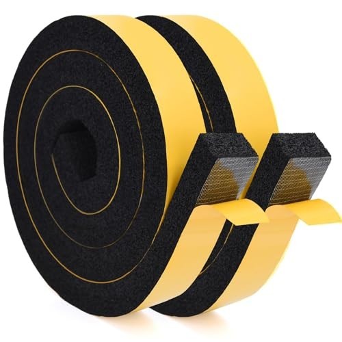 Window Air Conditioner Foam Tape – 2 Inch x 1 Inch Weather Stripping Seal Strip,