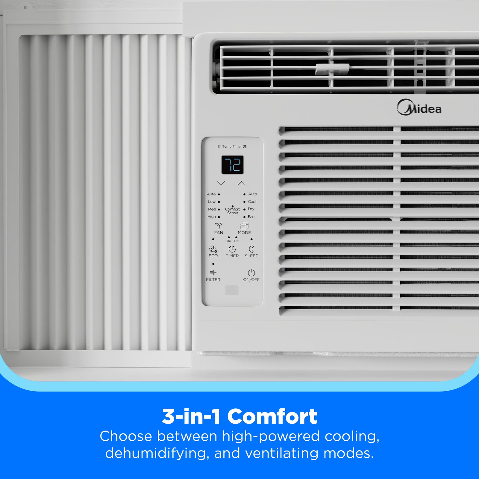 5,000 BTU Window Air Conditioner, Cools up to 150 Sq Ft, Remote and Timer NEW!