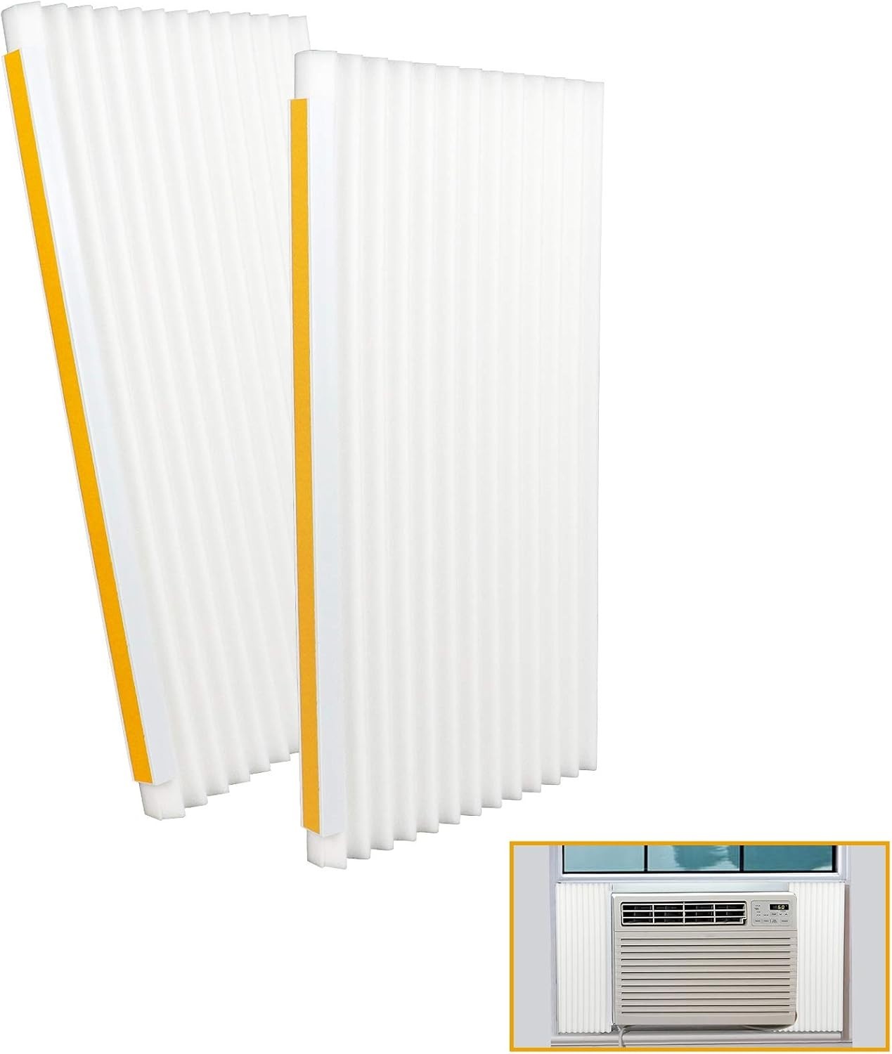 2-Pack Window AC Insulation Foam Panels – Energy Saving Comfort Solution