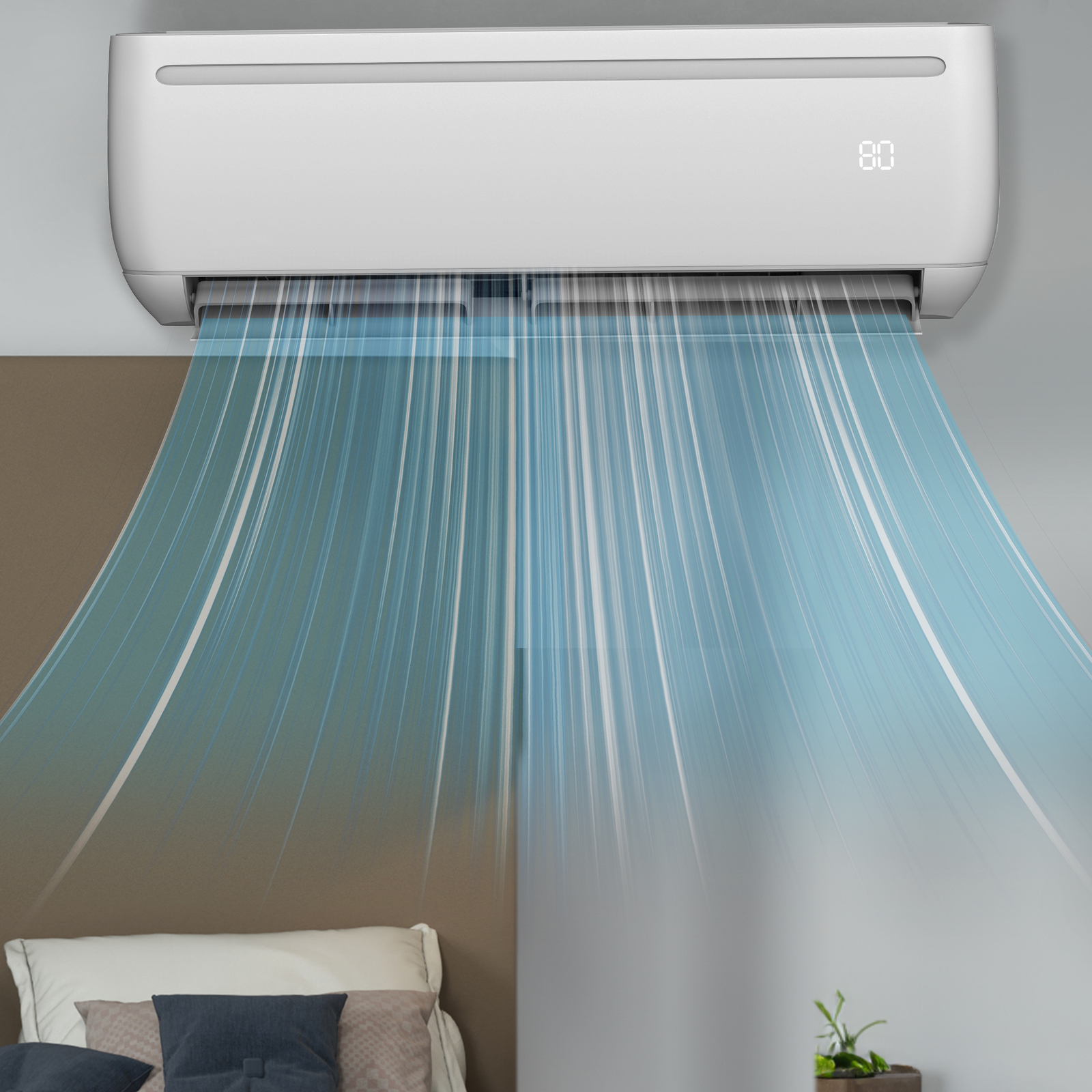 Quoyard 9000 BTU Mini Split Air Conditioner Heat 19 SEER2 110V Up to 450 Sq. Ft