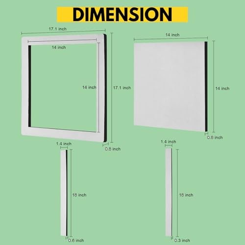 4”x4” RV Air Conditioner Gasket Replacement, One-Piece RV AC Gasket and Seal 1