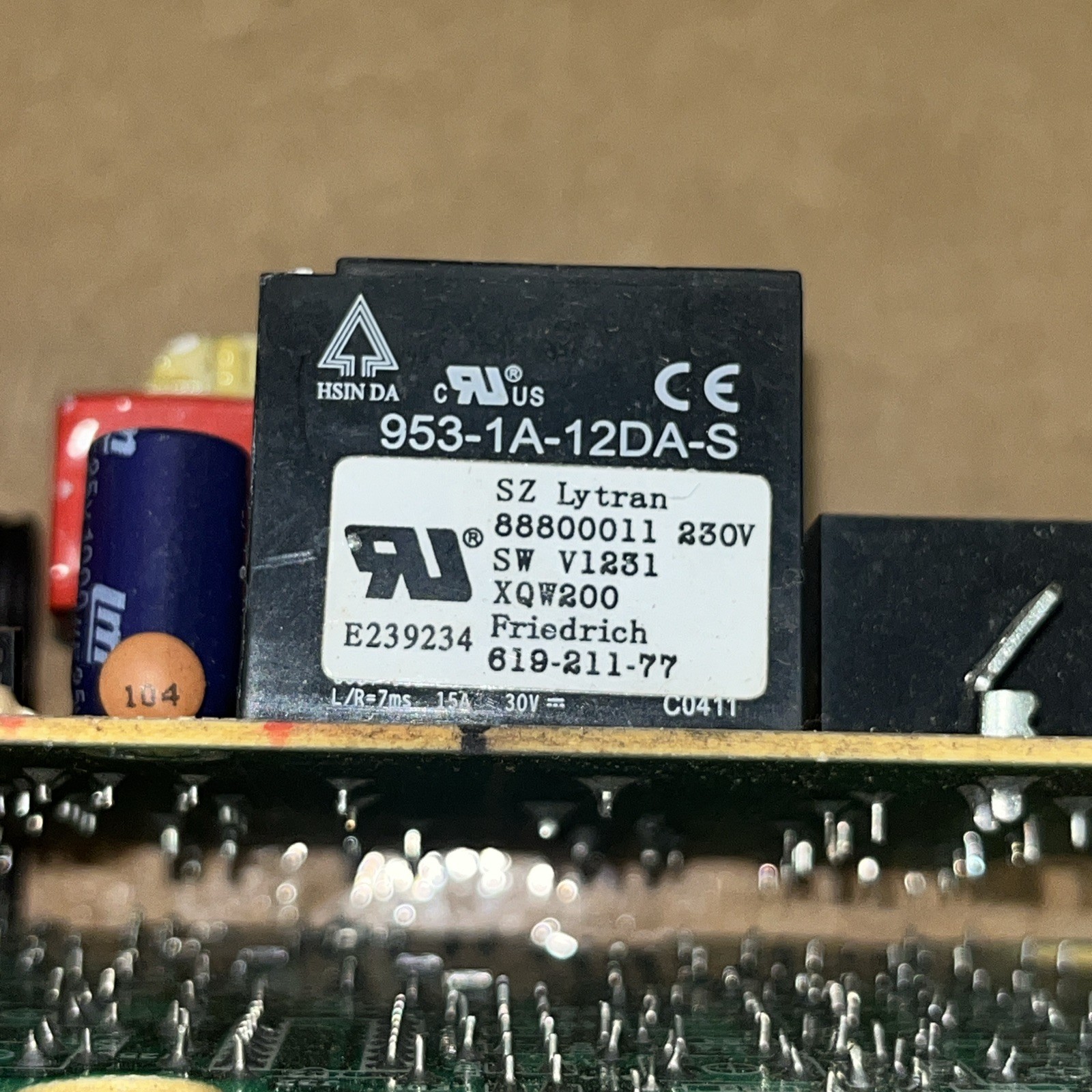 Friedrich 619-211-77 88800011 Panel Control Board 619-211-05