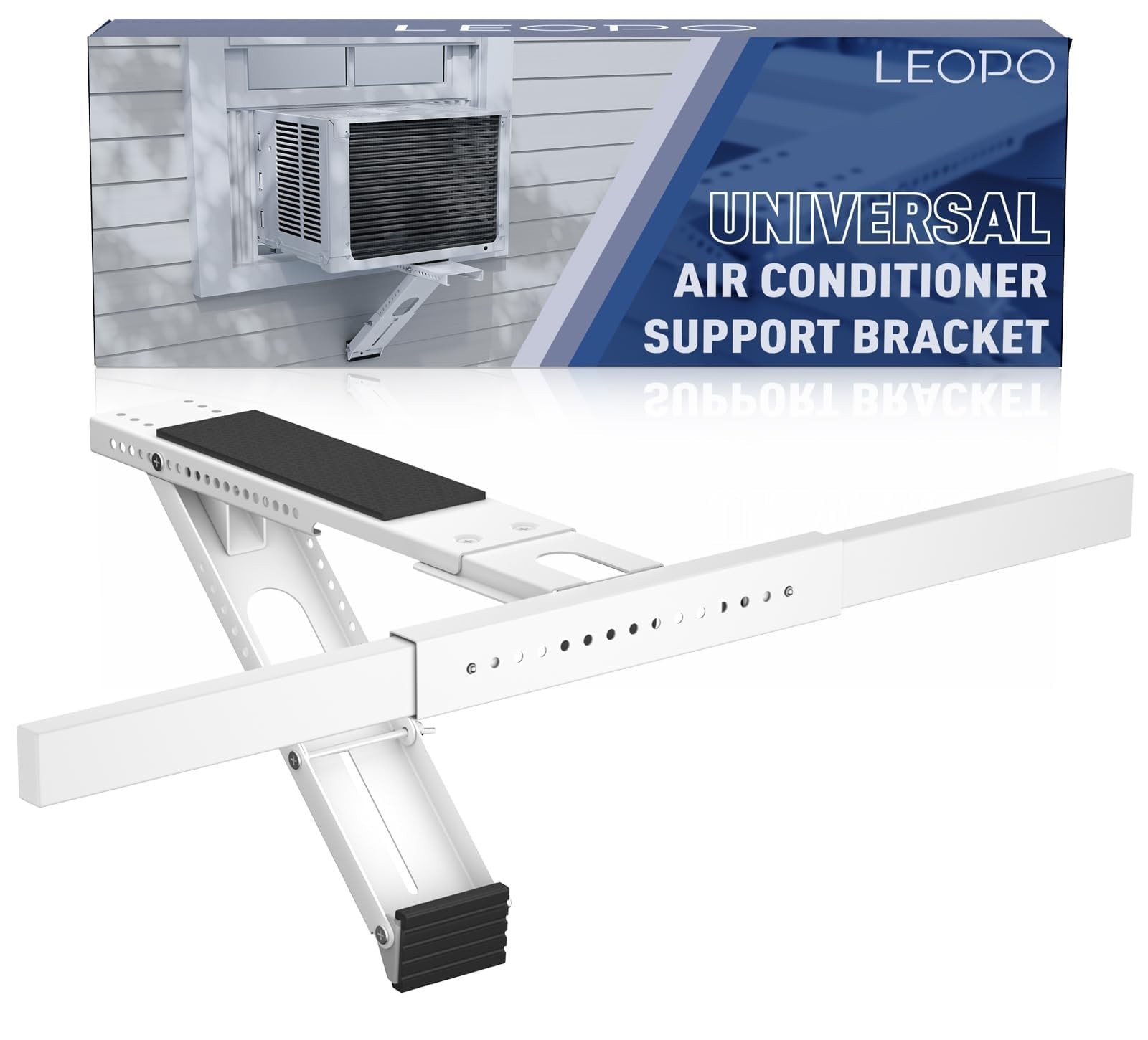 Heavy Duty AC Support Bracket for Windows – No Drill, Fits Single/Double-Hung, H
