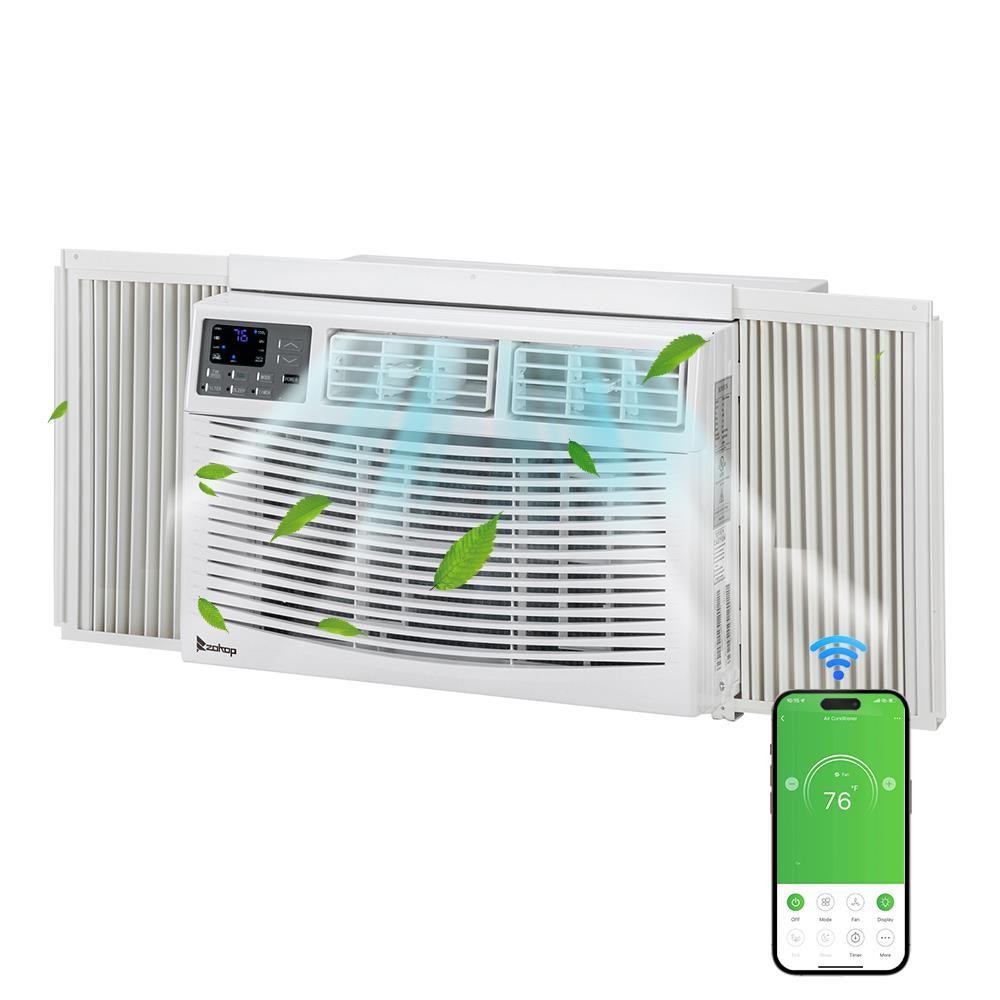 Zokop 3 Speed 8000 BTU – 14000 BTU Window Air Conditioner AC Unit Remote Control