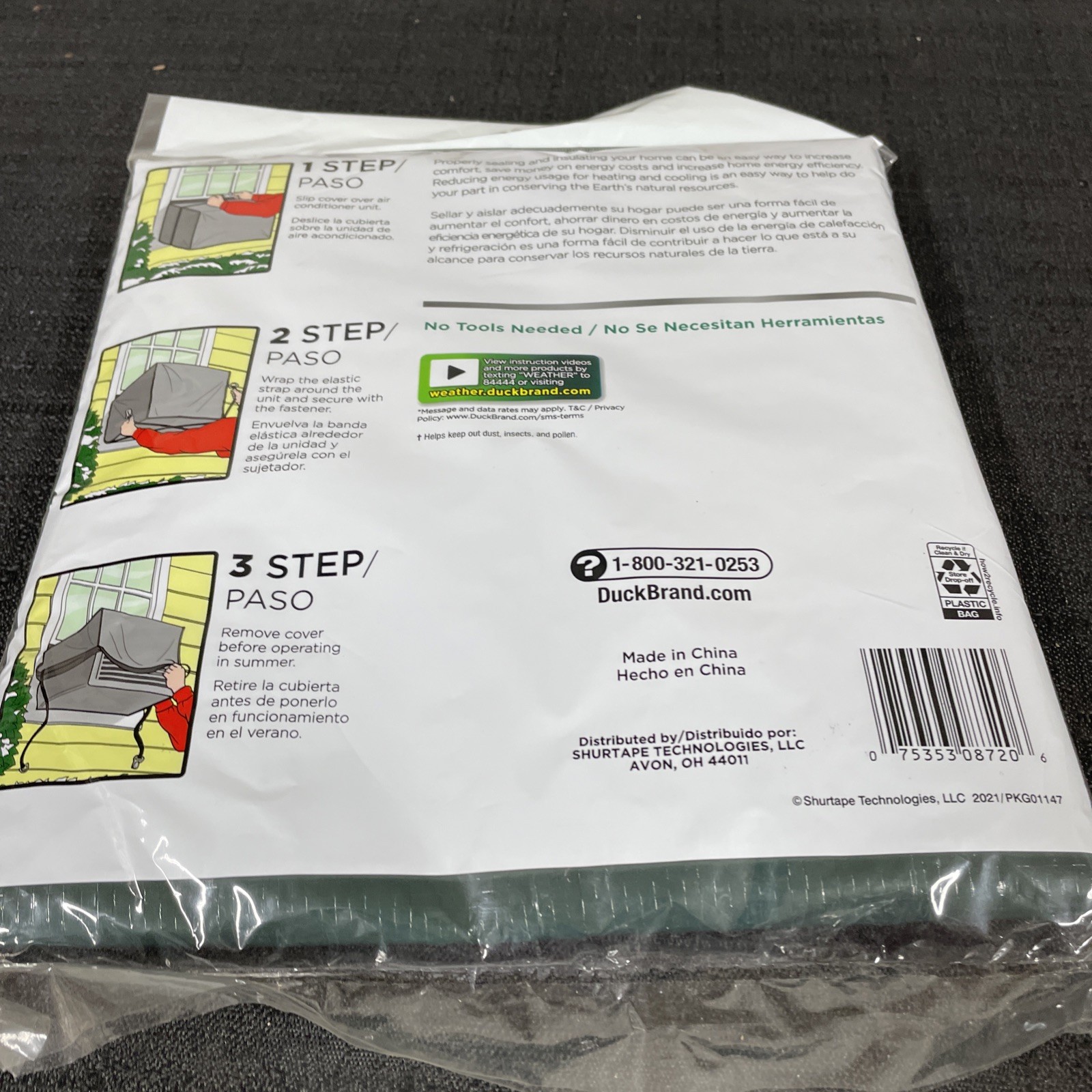Duck Brand Window Unit Air Conditioner Cover – Size 27″X18″X25″