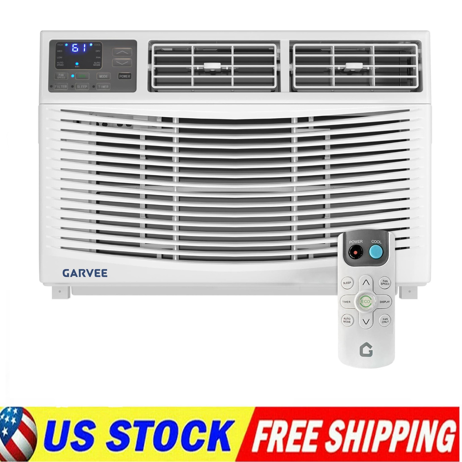 ✨10000 BTU Window Air Conditioner Unit with Remote Control 3 Cooling & Fan Speed
