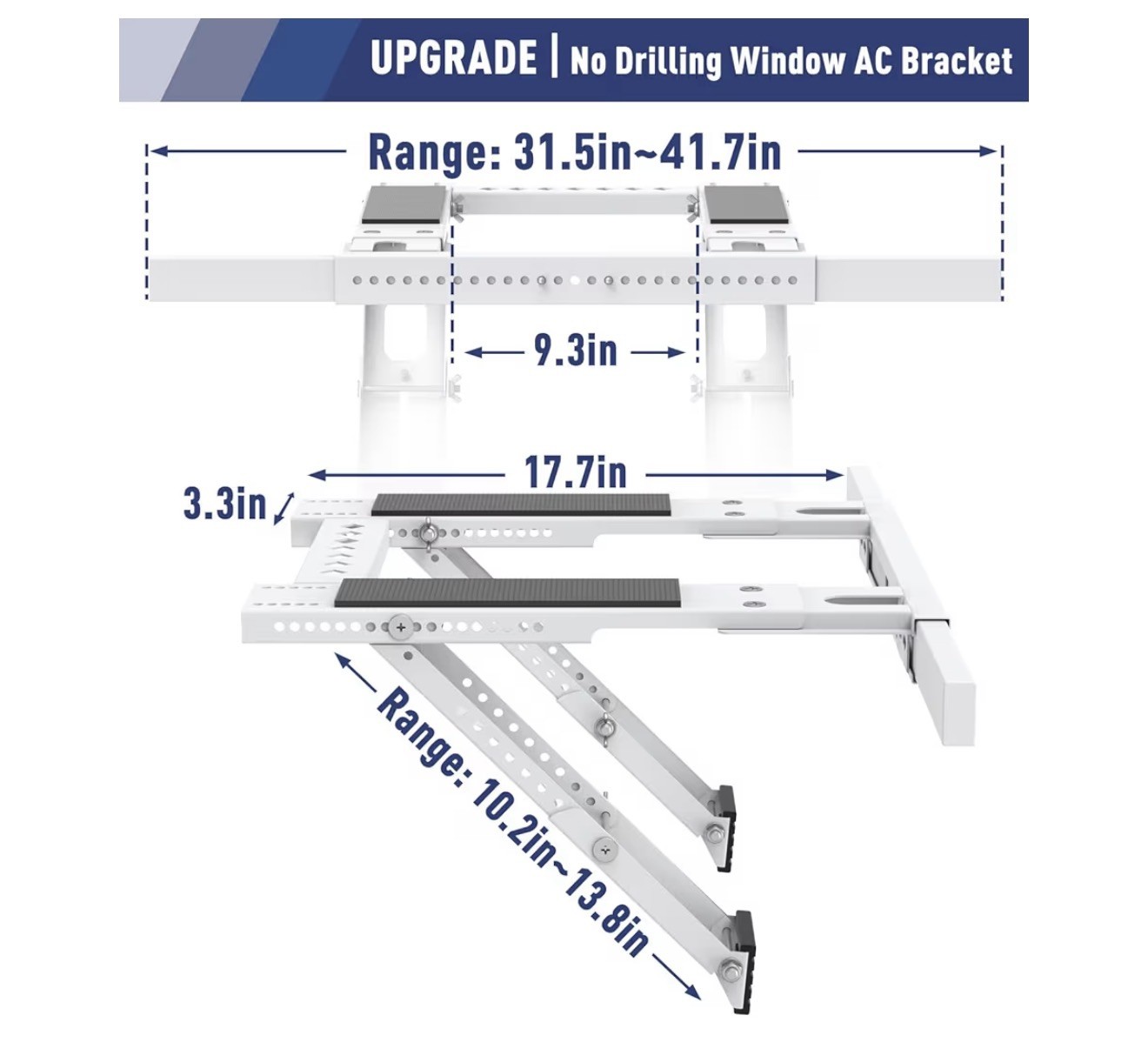 LEOPO No Drilling Air Conditioner Support Bracket