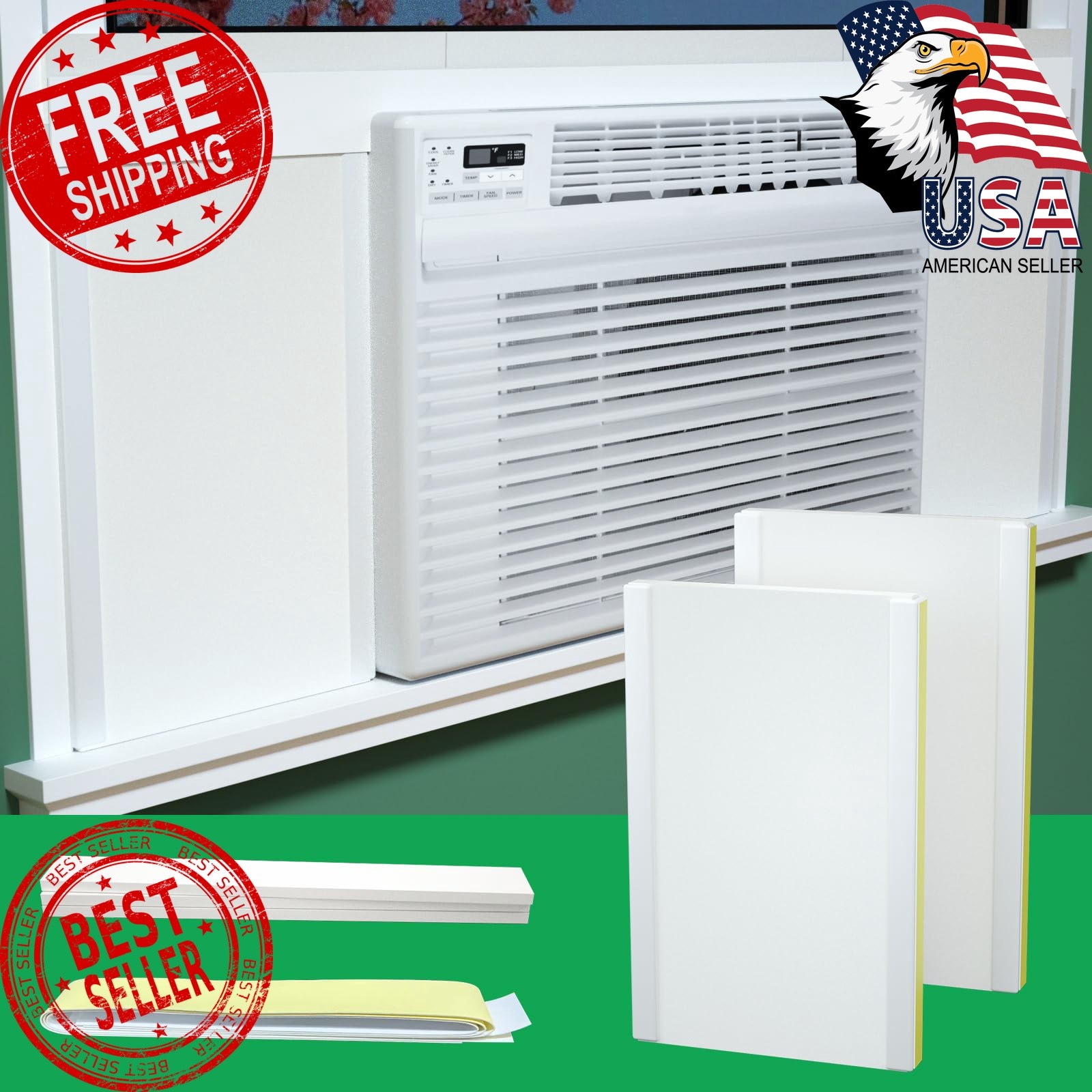 SZKXMJ Window AC Foam Panel WHITE