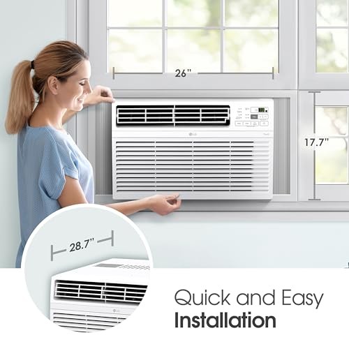 WHITE – LG 24,500 BTU 208/230V 15AMP ELECTRONIC WAC W/REMOTE LW2524RD