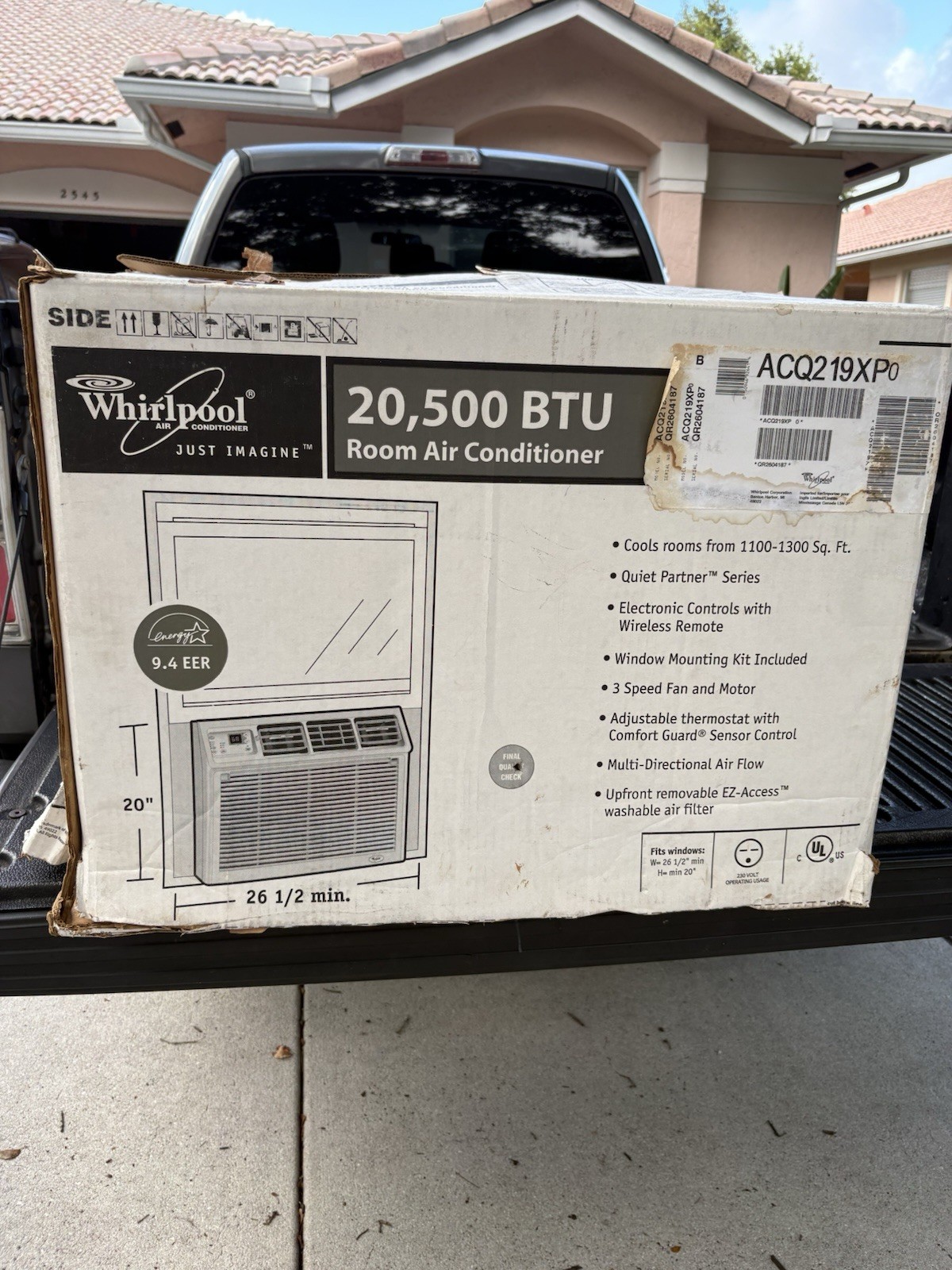 Whirlpool Extra Large Window Air Conditioner , Remote Included (20,500-BTU)