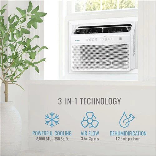 Keystone 12,000 BTU 115V Energy Star Window Air Conditioner – AC w/ Heat