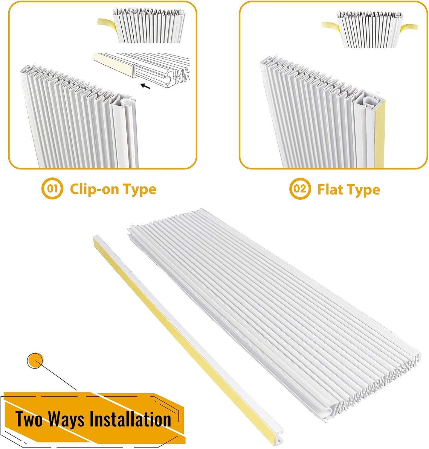 Window Air Conditioner Side Panel Kit 17×10 Inches Insulating Double Layers 2…