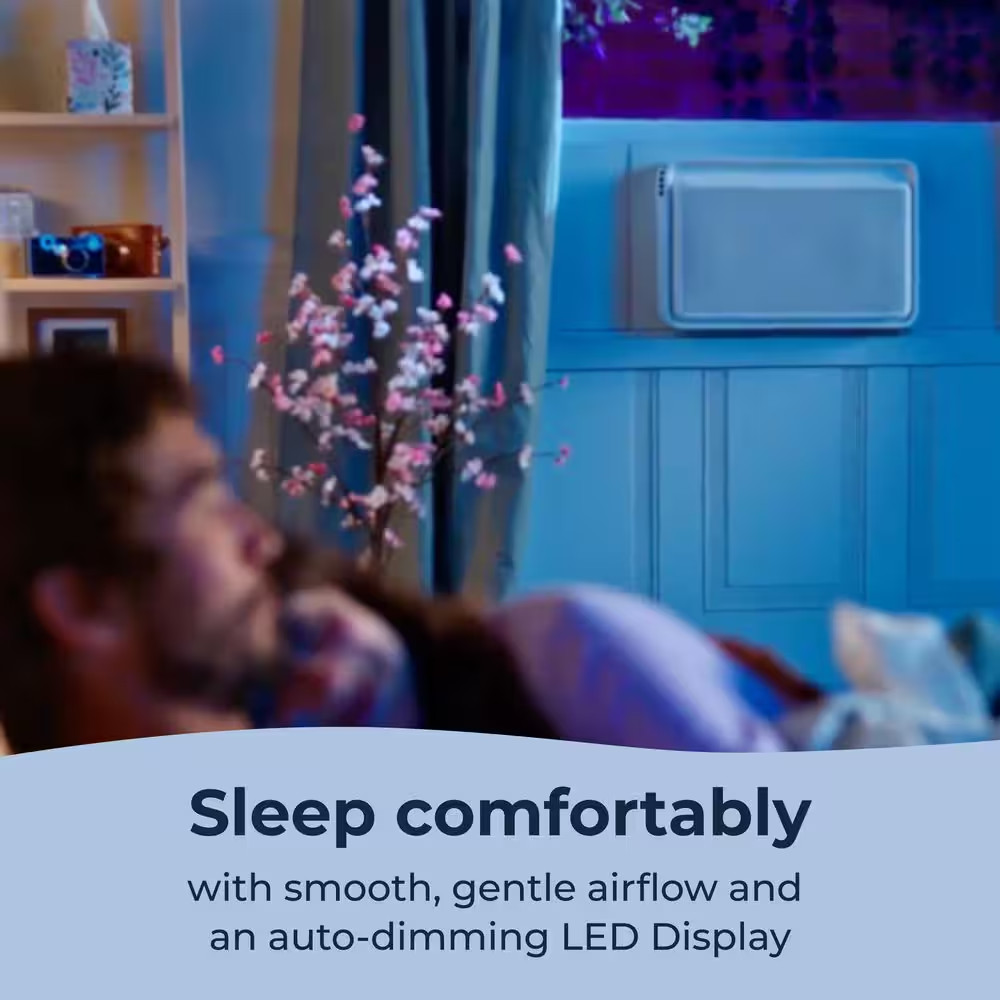 8,000 BTU 115-Volts QUIET Smart Window Air Conditioner, Wi-Fi/Remote, #1 Easiest