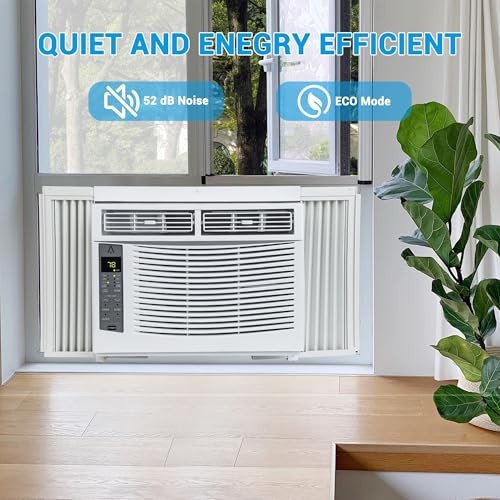 6,000 Btu Window Air Conditioner, Cools Up to 250 Sq. Ft with Cooling,