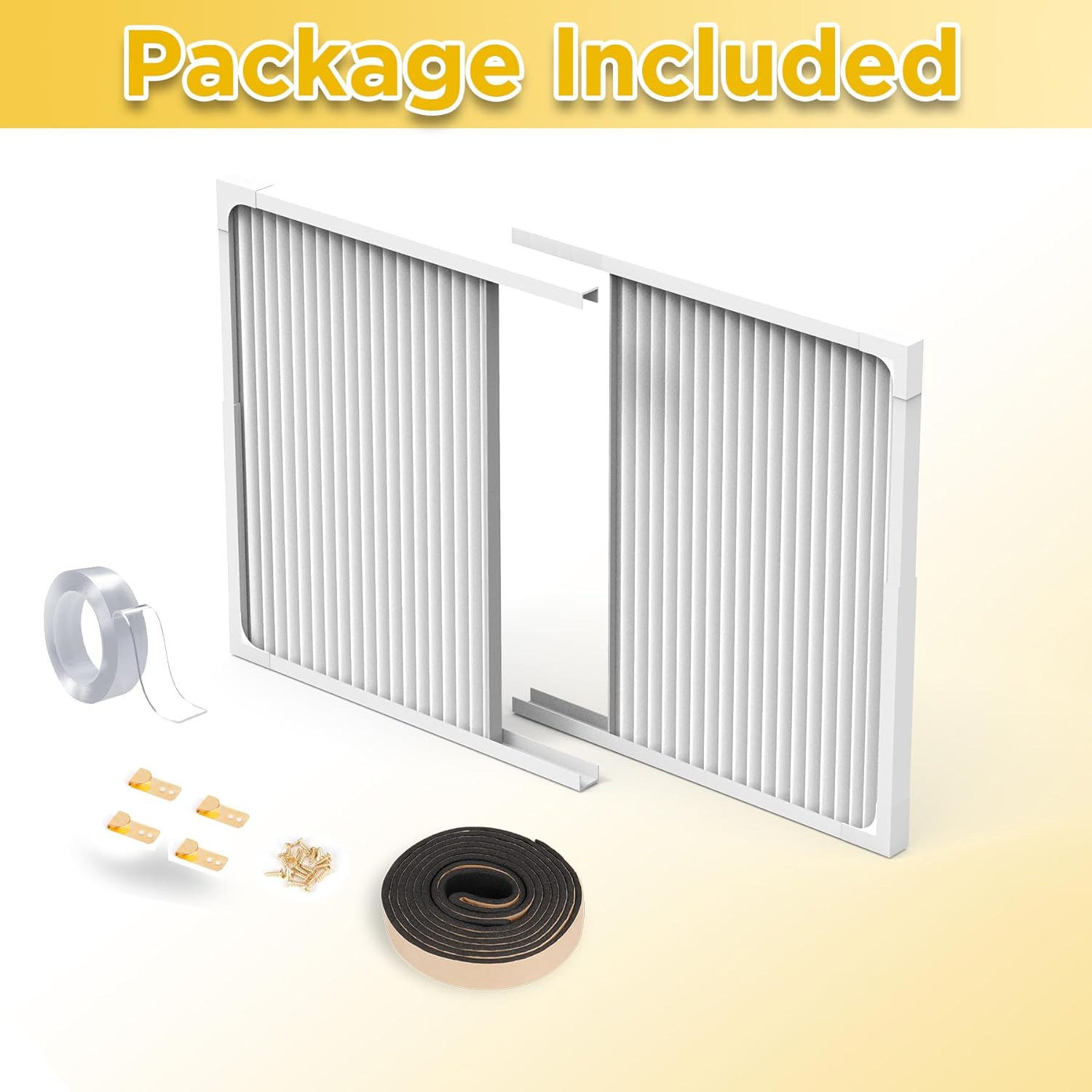 Window Air Conditioner Side Panels with Frame,Adjustable Extra Wide Air Conditio