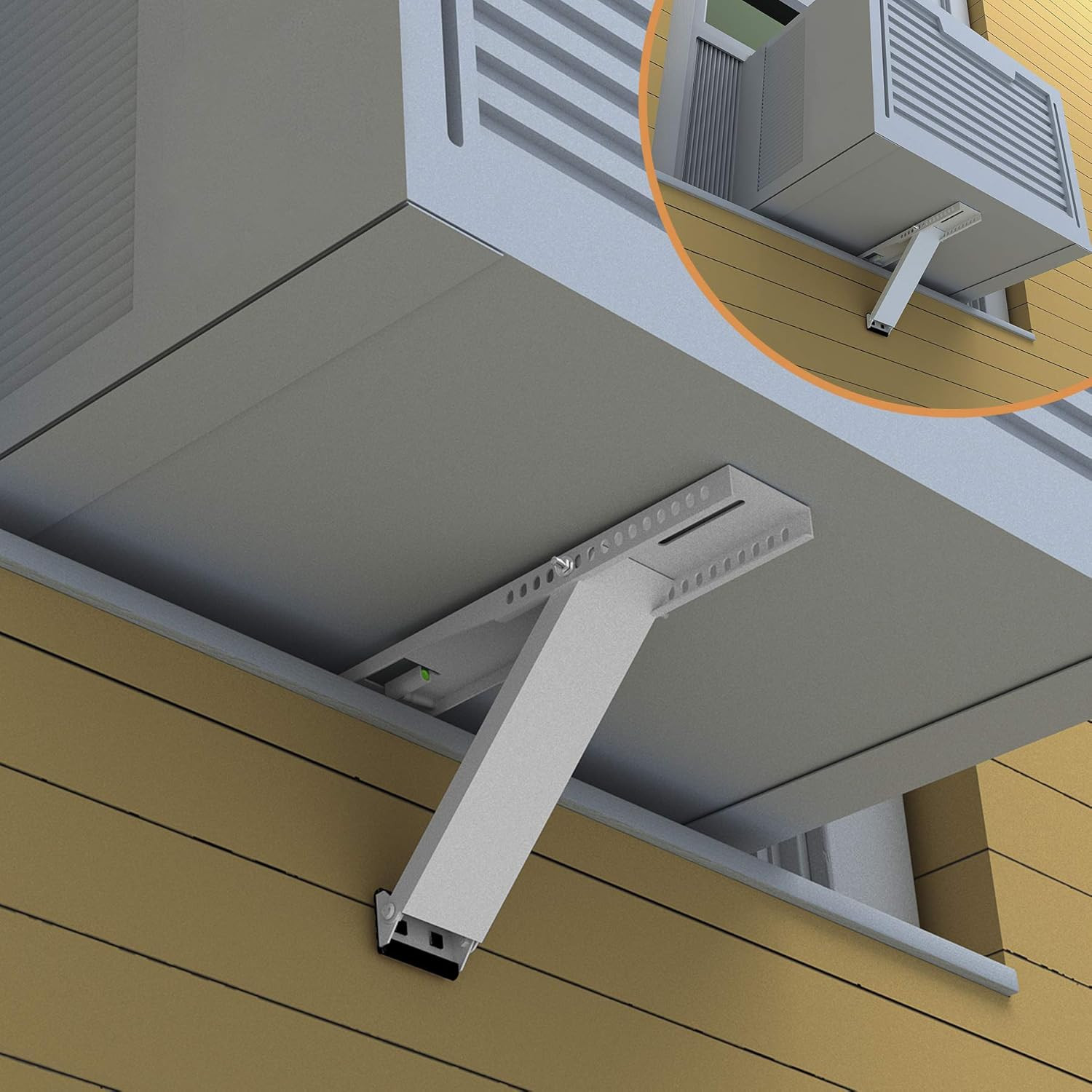 AC Window Air Conditioner Bracket Light Duty Support up to 85 Lbs, Designed for