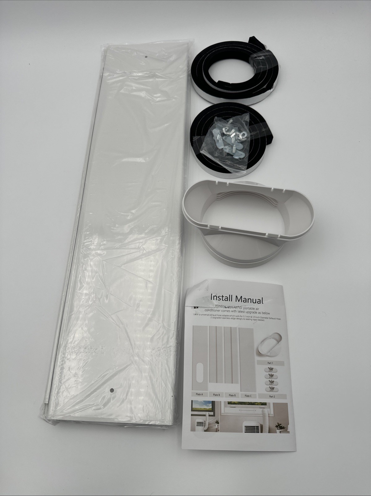 KTDRJN Portable Air Conditioner Window Kit with Coupler