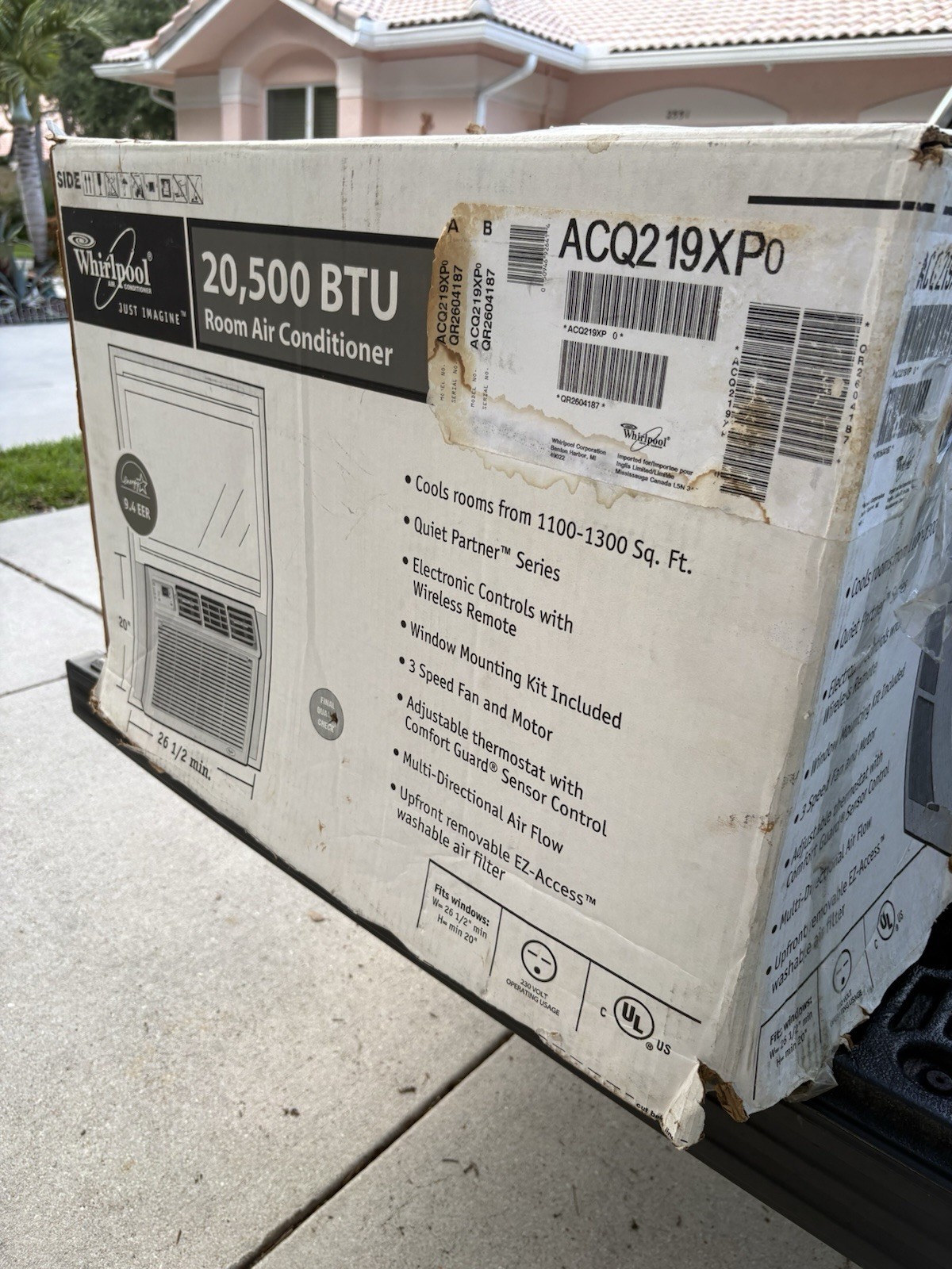 Whirlpool Extra Large Window Air Conditioner , Remote Included (20,500-BTU)