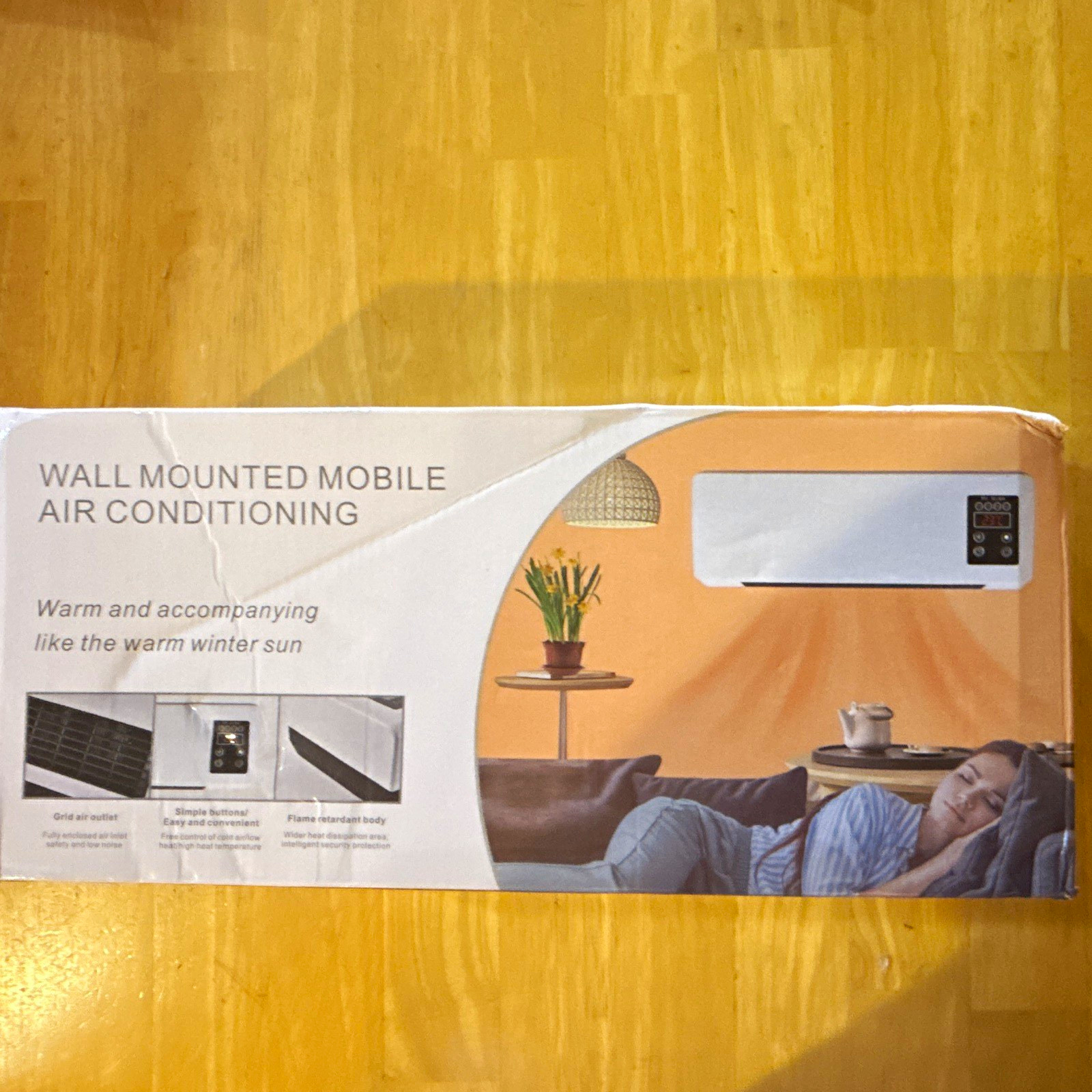 Wall Mounted Air Conditioner, 110V 12000-12999 BTU, White, Remote, Timer