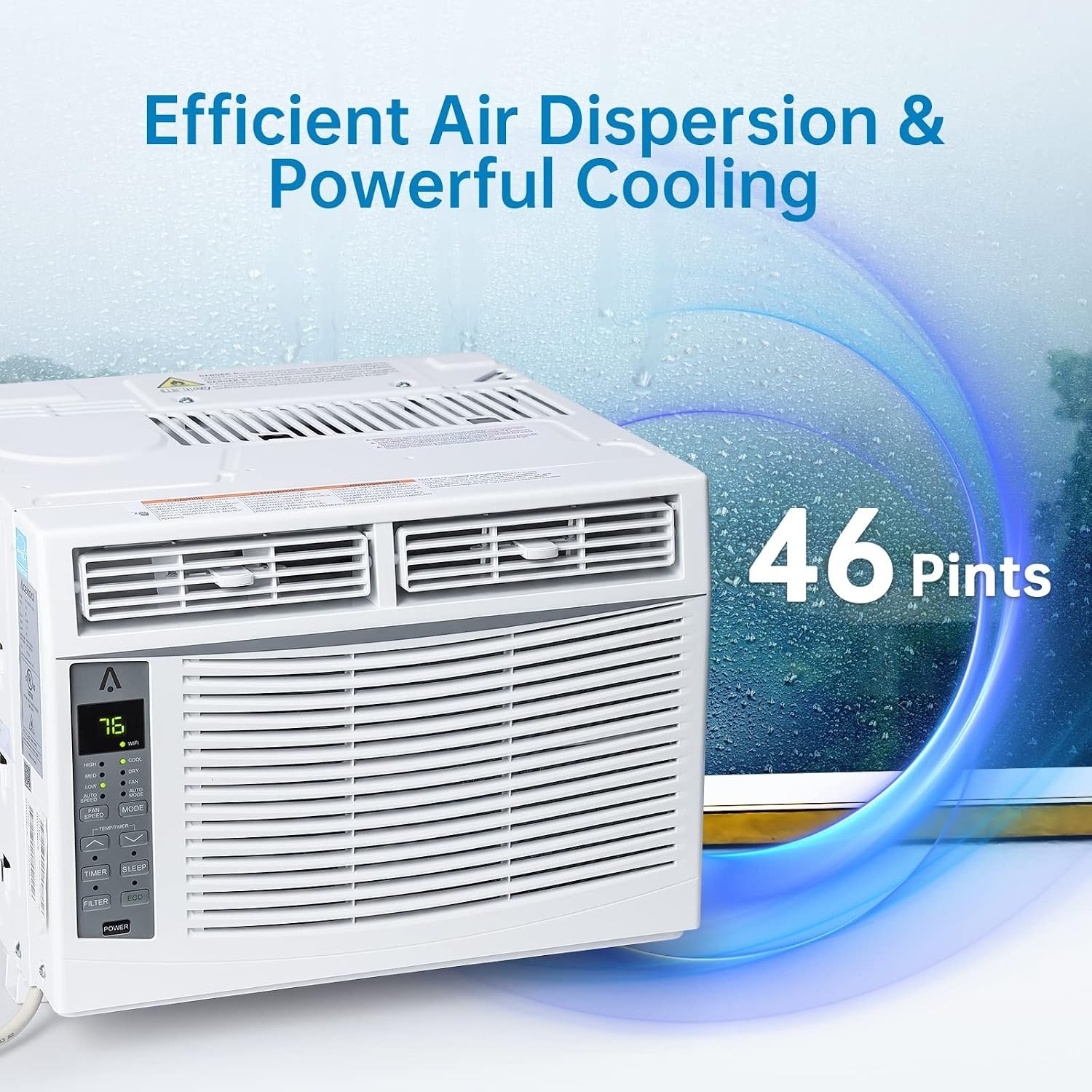 6000-BTU Window Air Conditioner Up to 250 Sqf | Remote Control, Cool & Fan Fu…