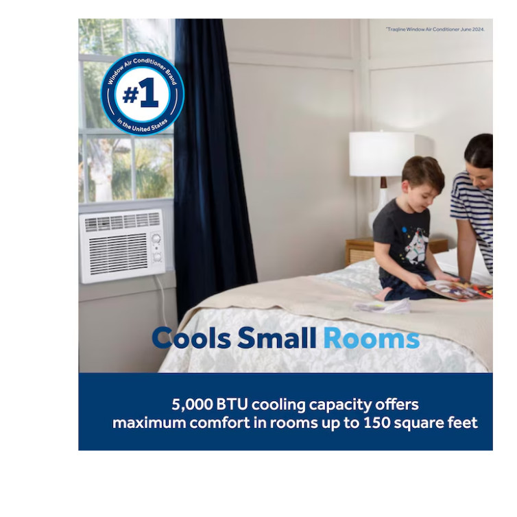 GE Small Room Window Air Conditioner , ( 115-Volt , 5000-BTU )
